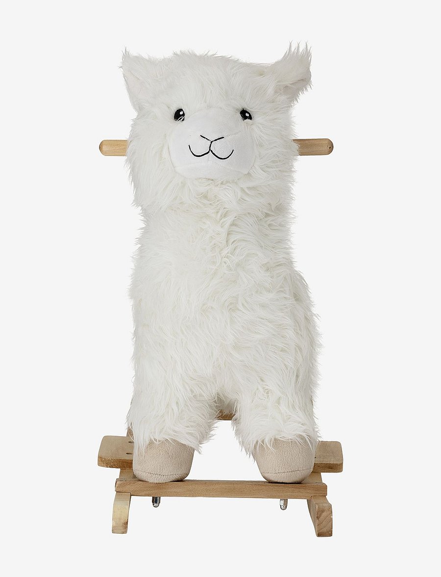 Bloomingville - Kinto Rocking Toy, Lama, White, Polyester - presentidéer - white - 3