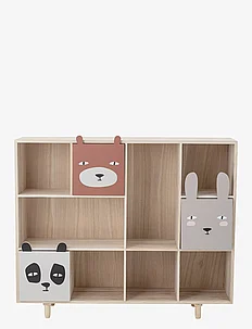 Calle Bookcase w/Drawers, Paulownia, Bloomingville