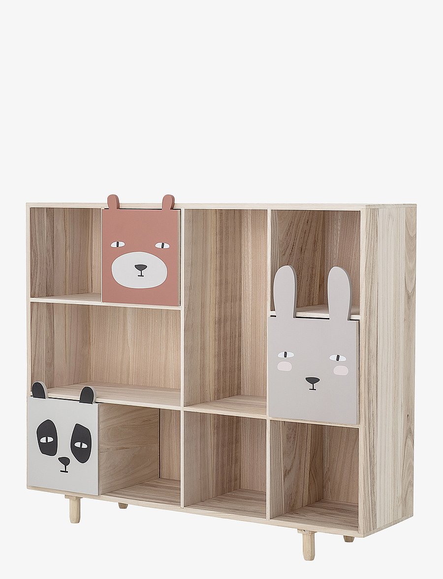 Bloomingville - Calle Bookcase w/Drawers, Paulownia - hyllor - nature - 2