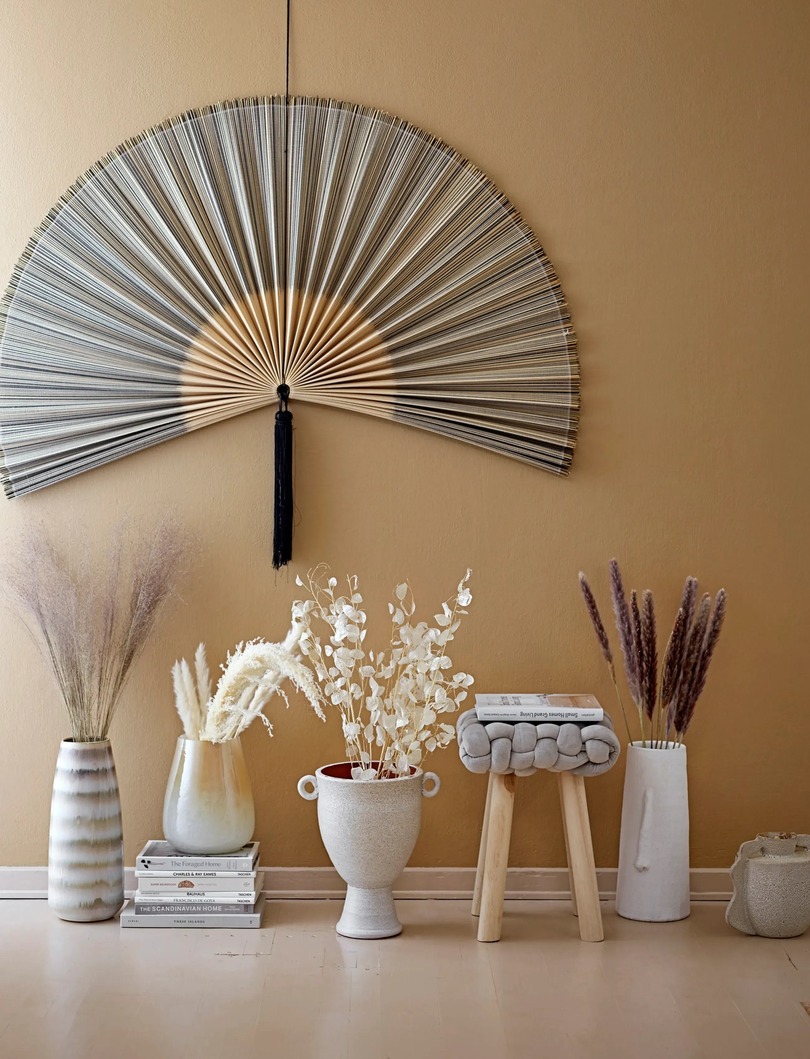 Bloomingville Jaime Wall Decor, Black, Karagumoy, One Size, Decorative Accessories-details, Schwarz - Homeware