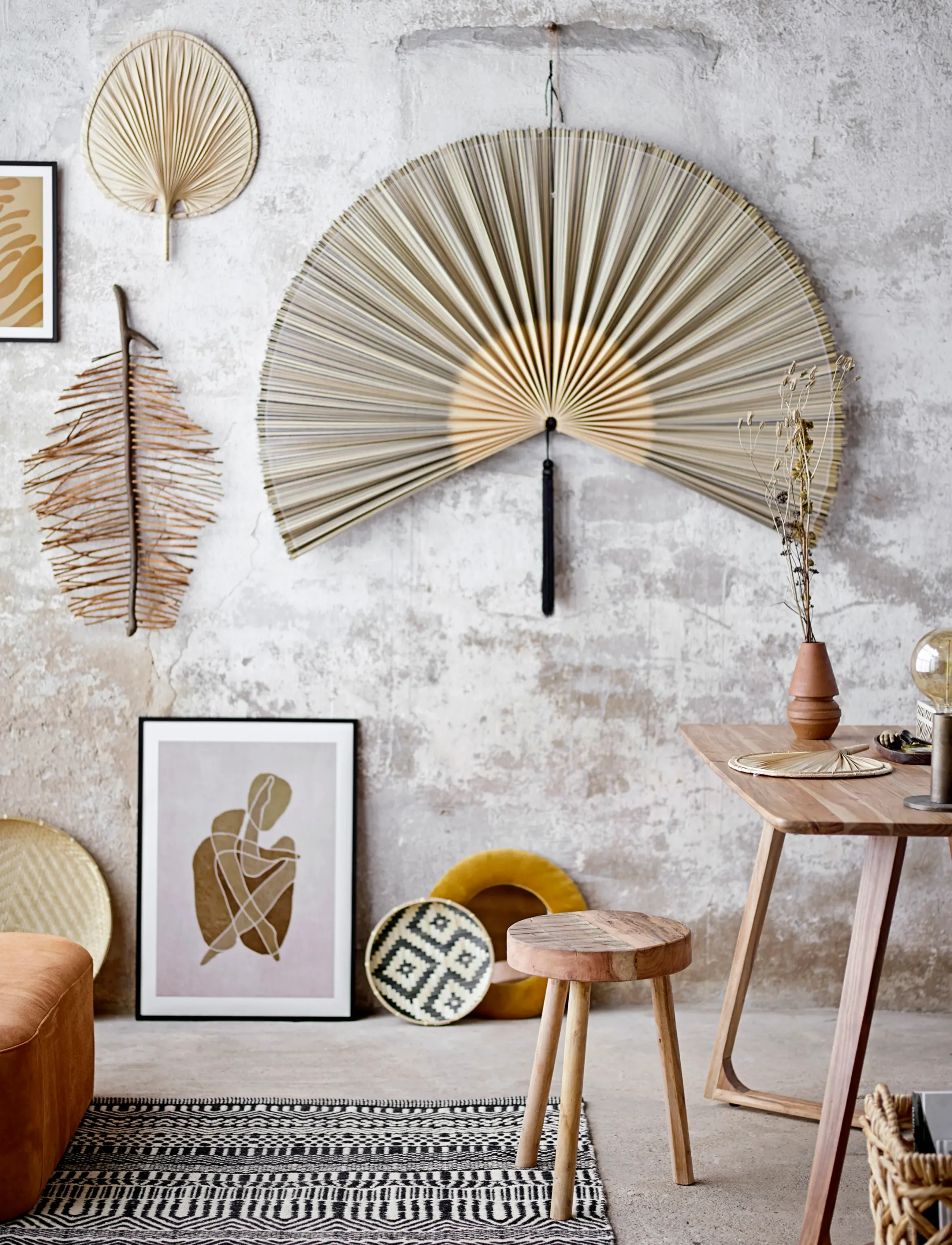 Bloomingville - Jaime Wall Decor, Black, Karagumoy - vægdekorationer - black - 2