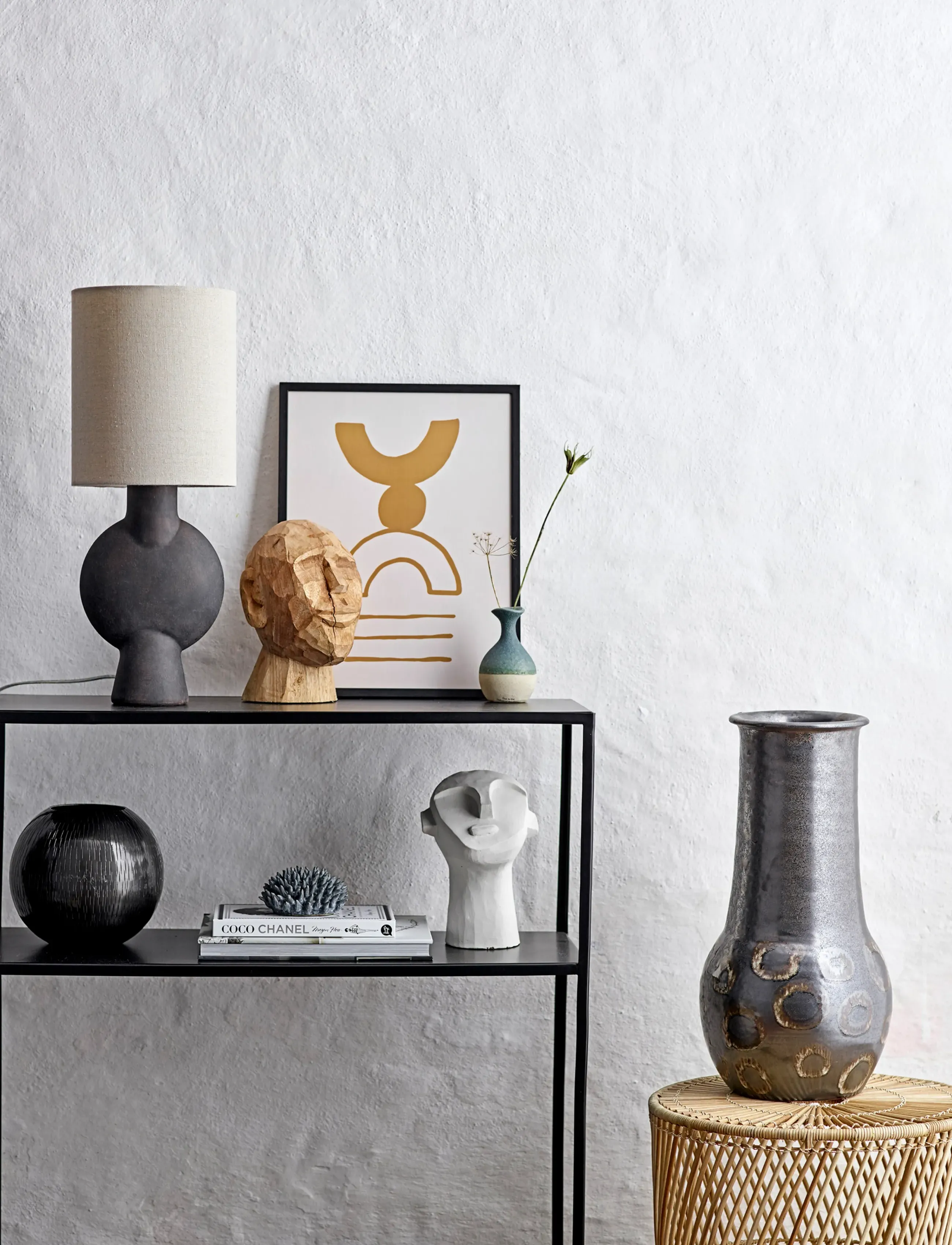 Bloomingville - Sergio Table lamp, Brown, Terracotta - table lamps - brown - 3