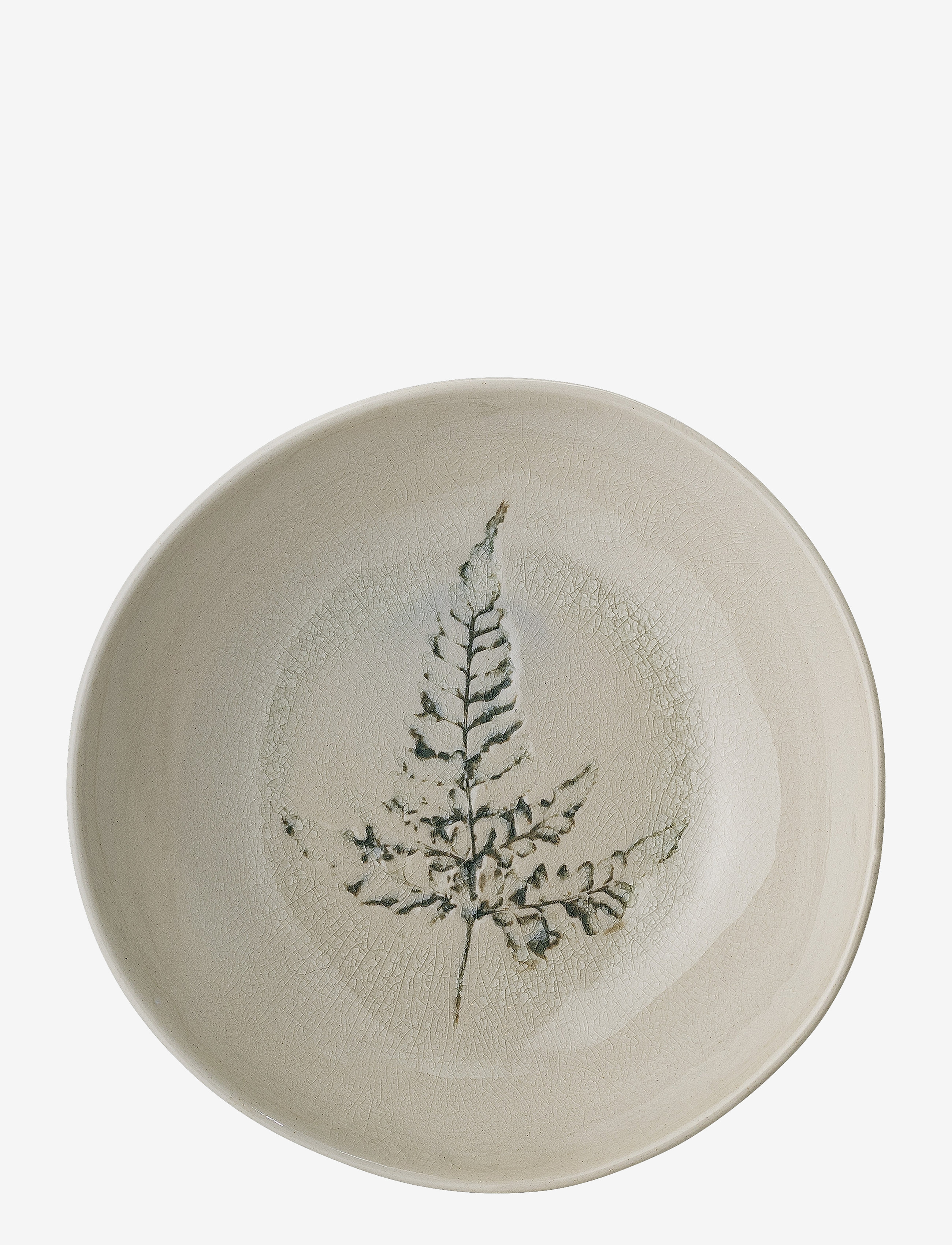 BLOOMINGVILLE Bea Suppetallerken, Natur, Stentøj Cream - Ø 21 CM - Unisex