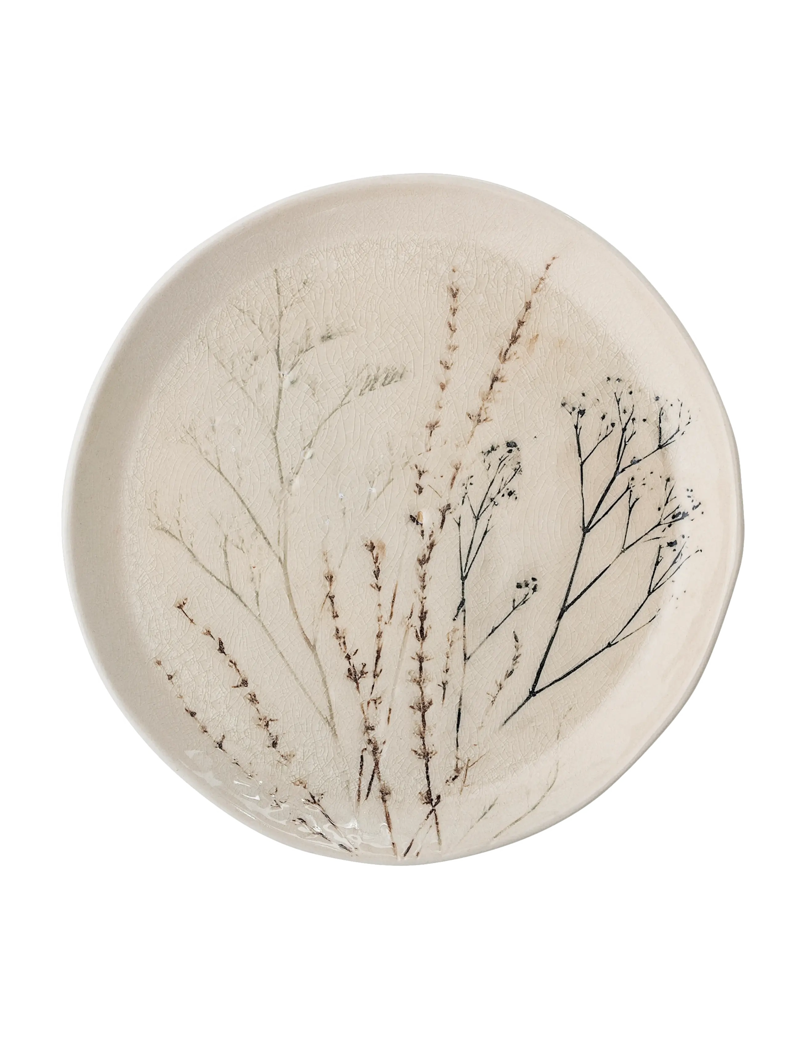 Bloomingville Bea Plate, Dinner Plade, Creme, Str: Ø 27.5 CM