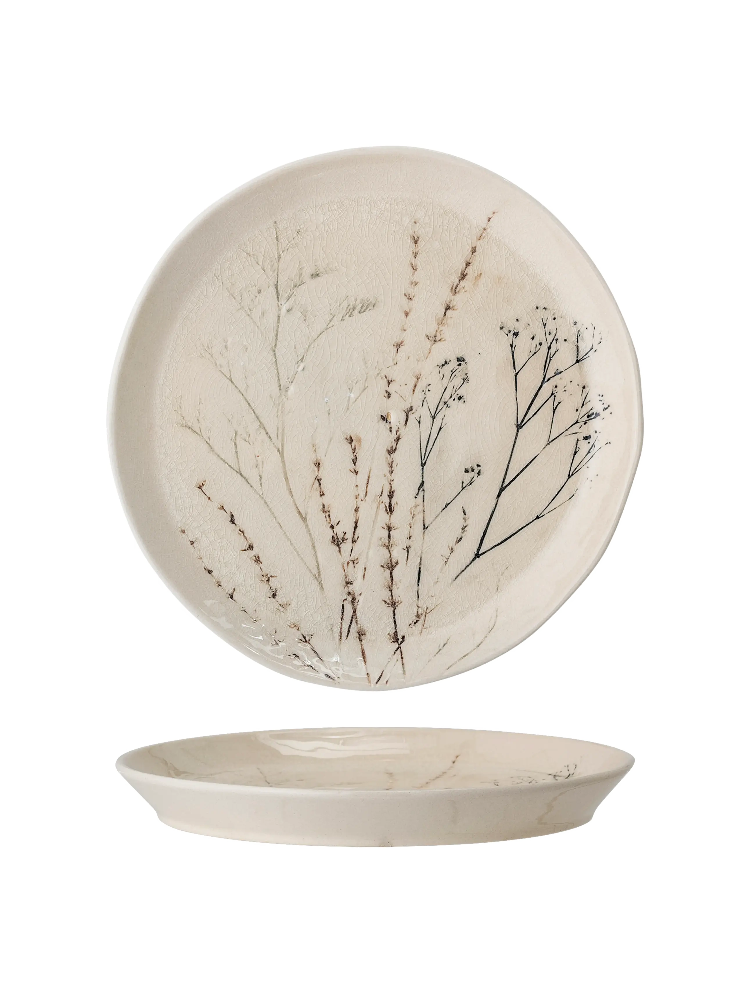 Bloomingville - Bea Plate - laveste priser - natural - 2