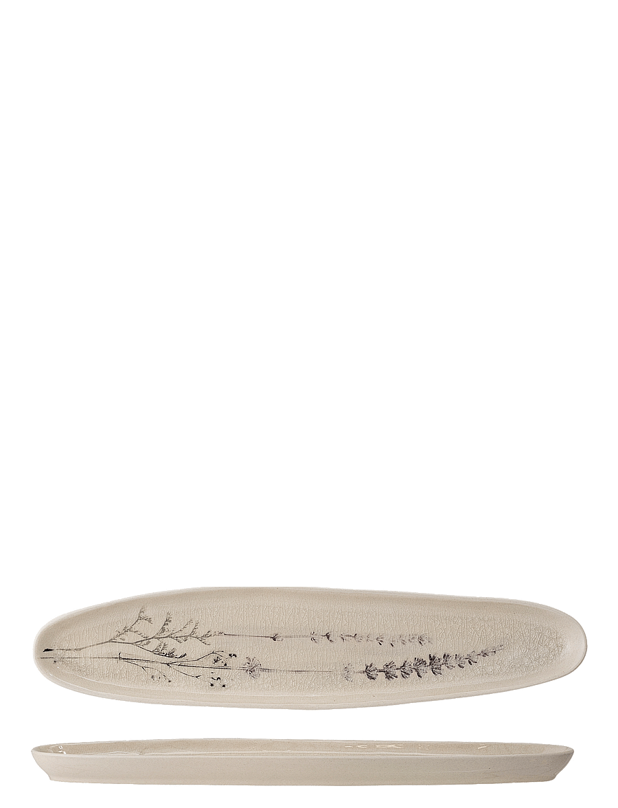 Bloomingville - Bea Serving Plate - servēšanas paplātes un šķīvji - nature - 2