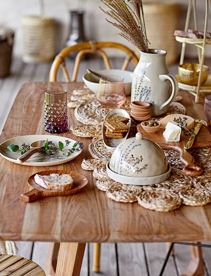 Bloomingville - Bea Serving Plate - servēšanas paplātes un šķīvji - nature - 3