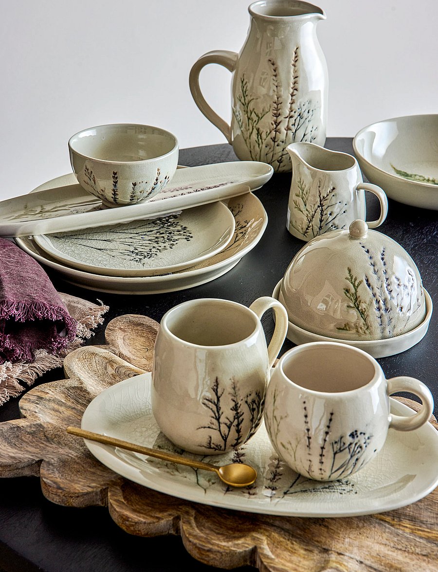 Bloomingville - Bea Serving Plate - servēšanas paplātes un šķīvji - nature - 4