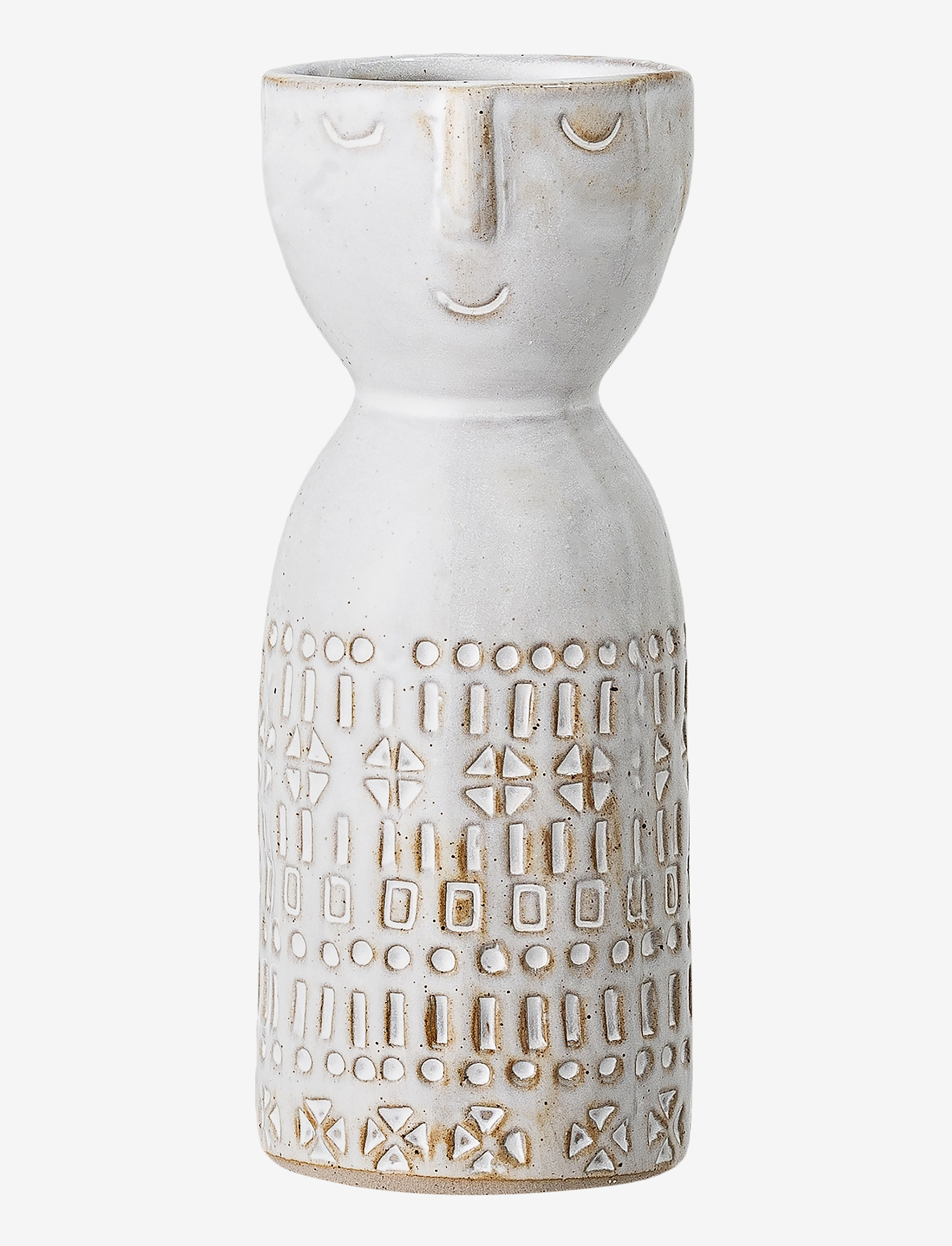 BLOOMINGVILLE Vase, Hvid, Stentøj Weiß - H14.5CM - Unisex