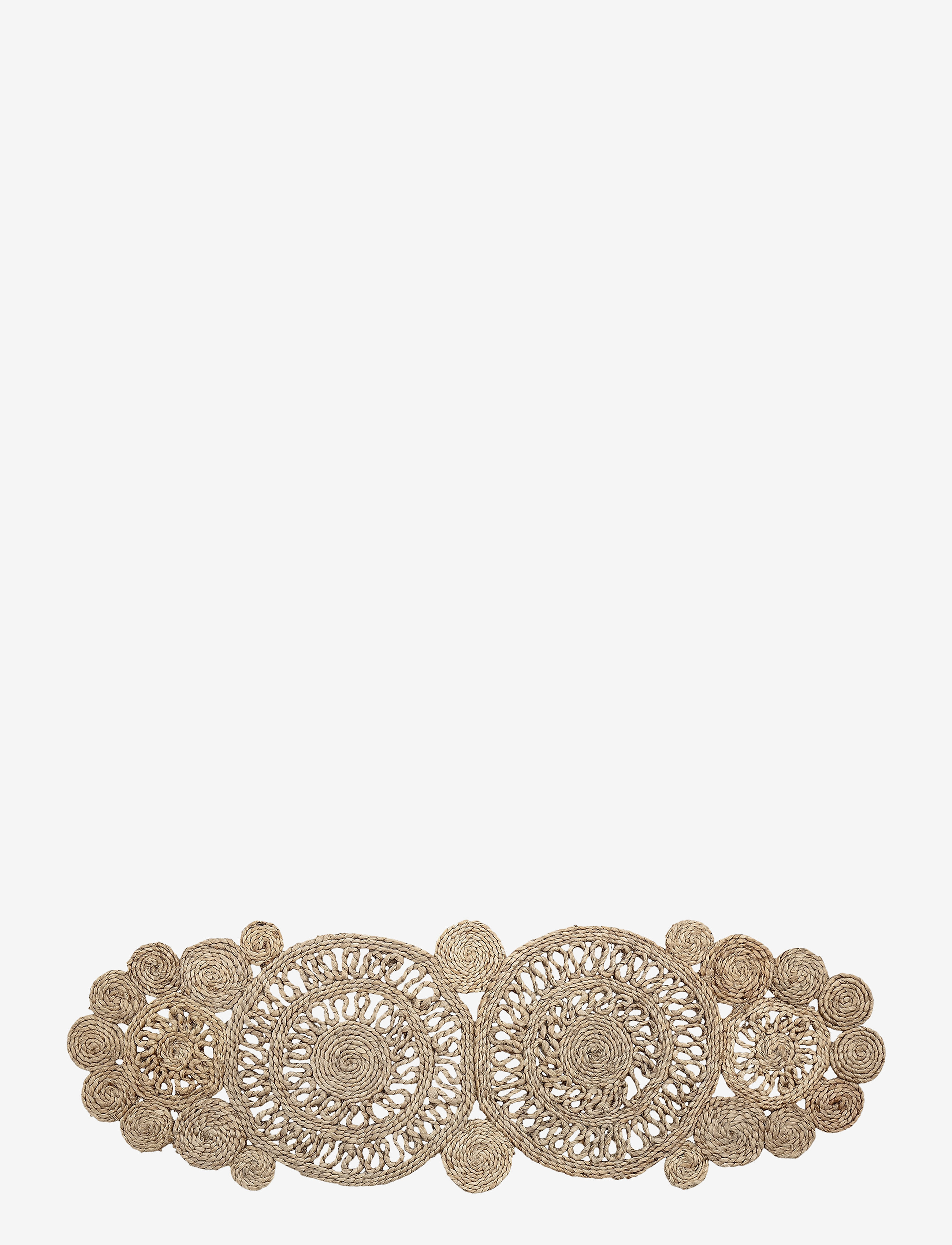 BLOOMINGVILLE Bord Løber, Natur, Jute Beige - 115X40CM - Unisex