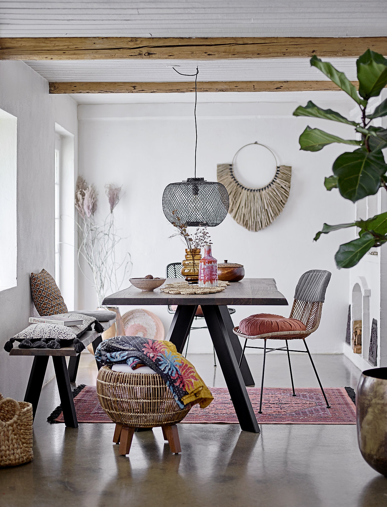 Bloomingville Bord Løber, Natur, Jute, 115X40 cm, Kitchen Textiles, Beige - Tablecloths & Table Runners, Homeware