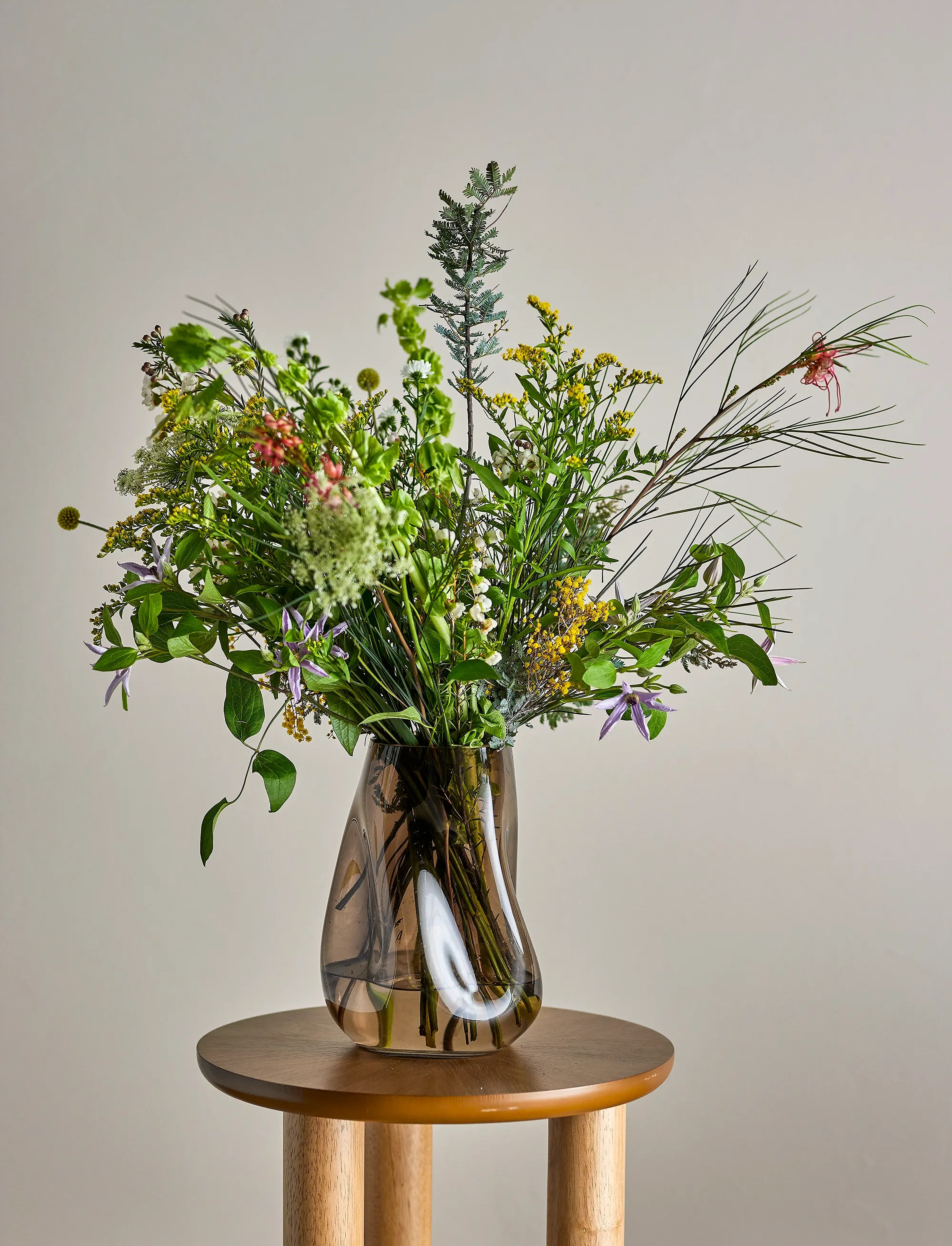 Bloomingville Vase, Brun, Glas, 19.5X 26X 18 cm, Vases, Braun - Tulip Homeware