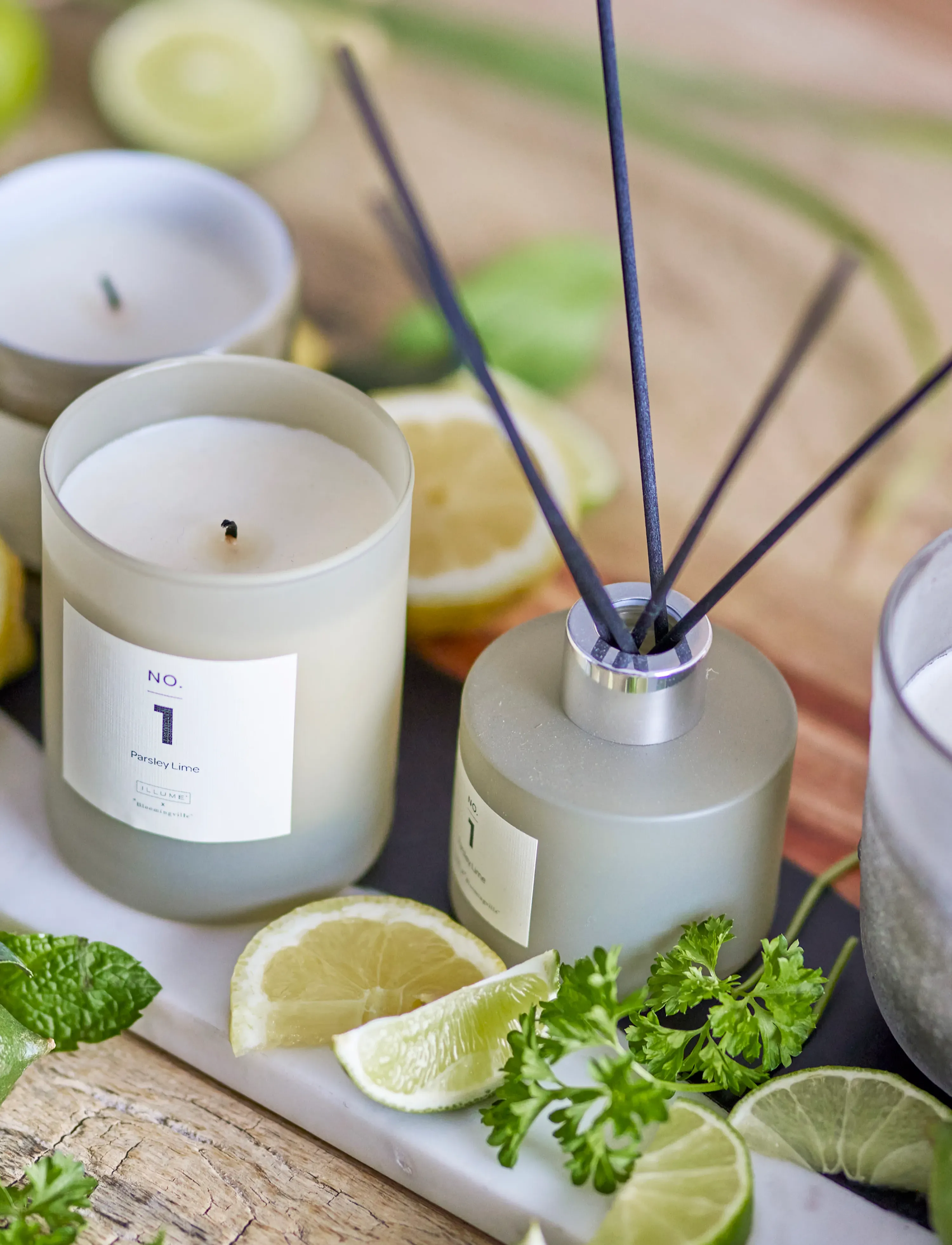 Bloomingville - NO.1-Parsley Lime Scent Diffuser - fragrance diffusers - green - 4