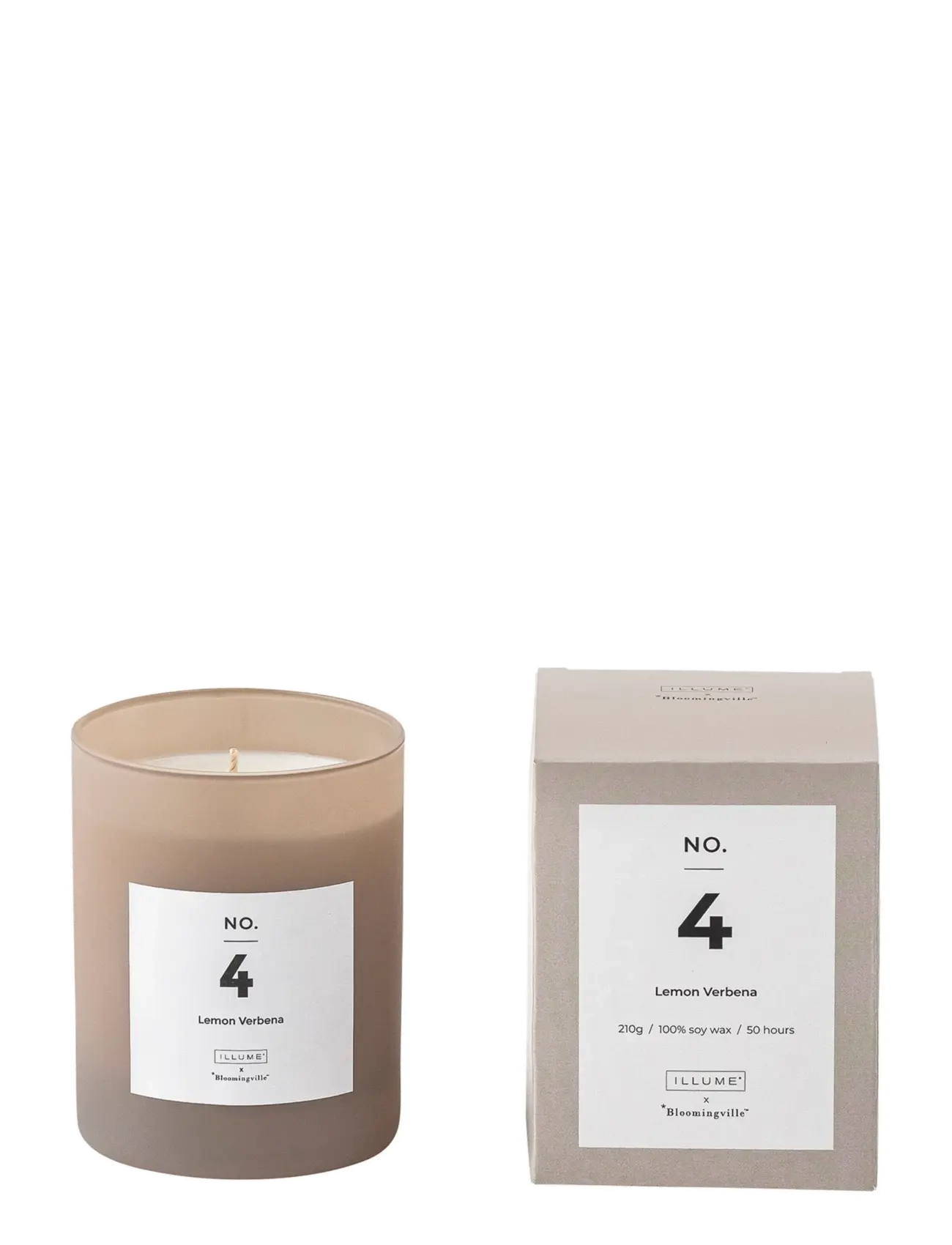 Bloomingville NO.4-Lemon Verbena Scent Candle - Einrichtung - NATURAL / beige