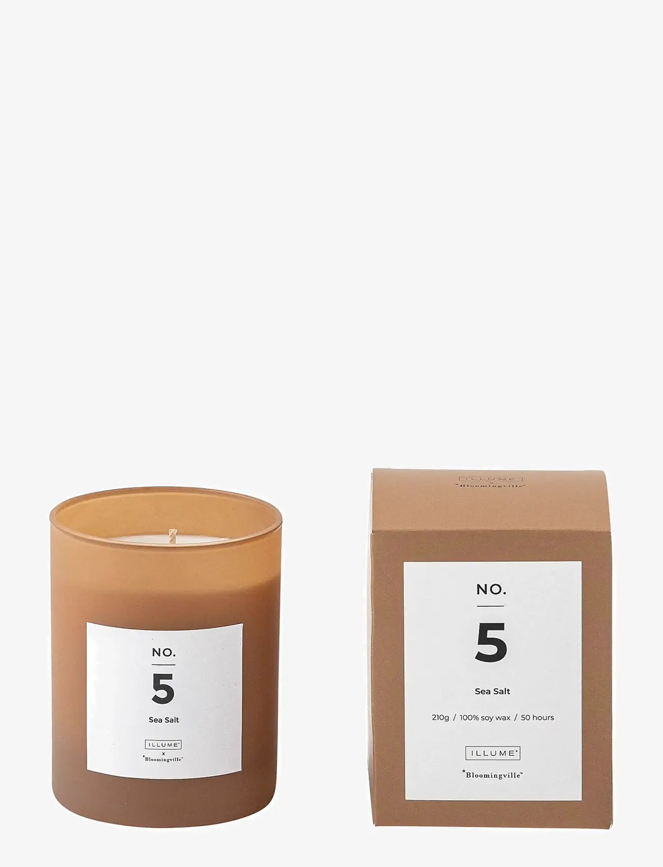 Bloomingville - NO.5-Sea Salt Scented Candle - brown - 0