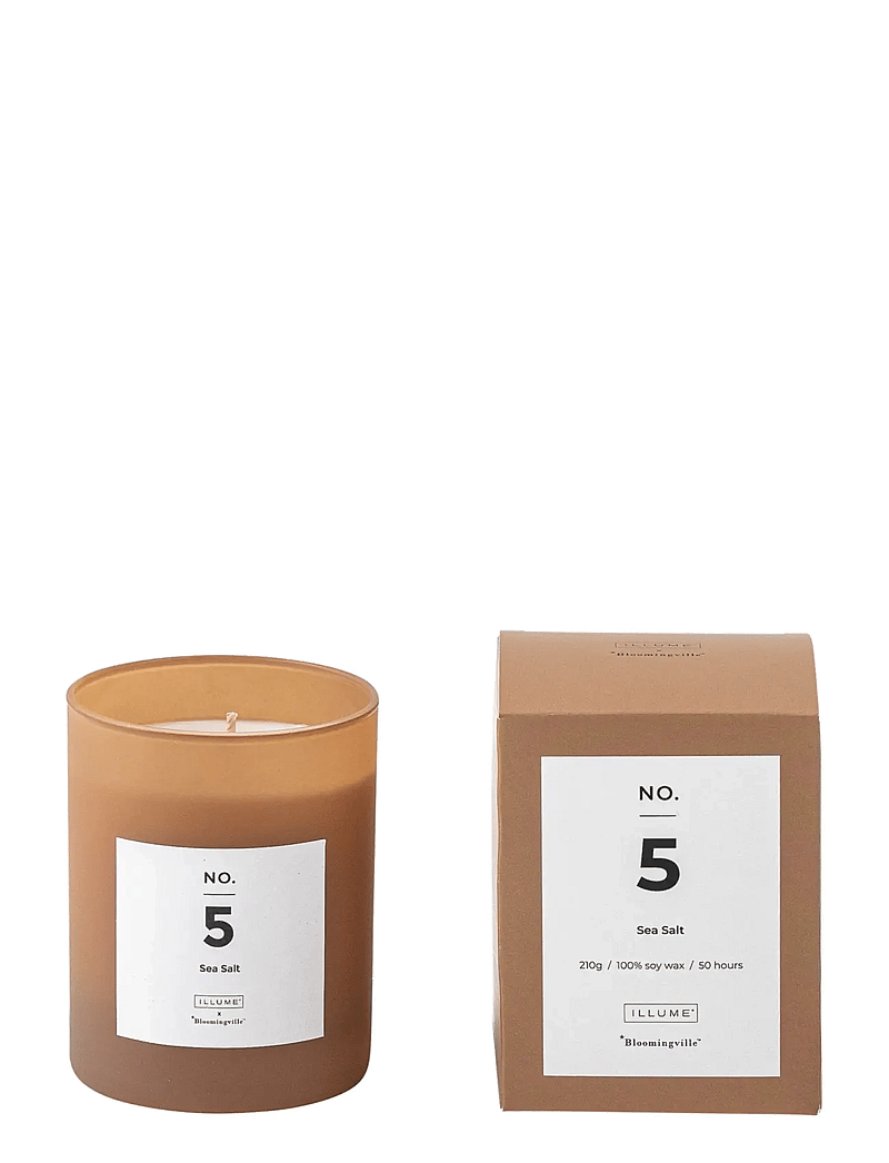 Bloomingville - NO.5-Sea Salt Scented Candle - brown - 0
