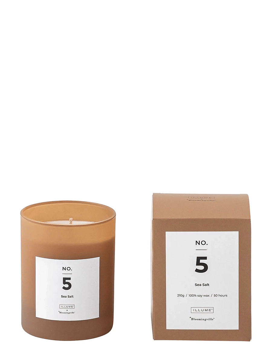 Bloomingville - NO.5-Sea Salt Scented Candle - brown - 0