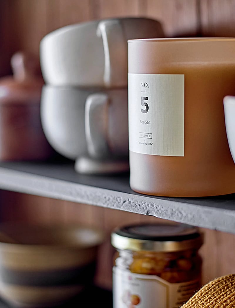 Bloomingville - NO.5-Sea Salt Scented Candle - brown - 1