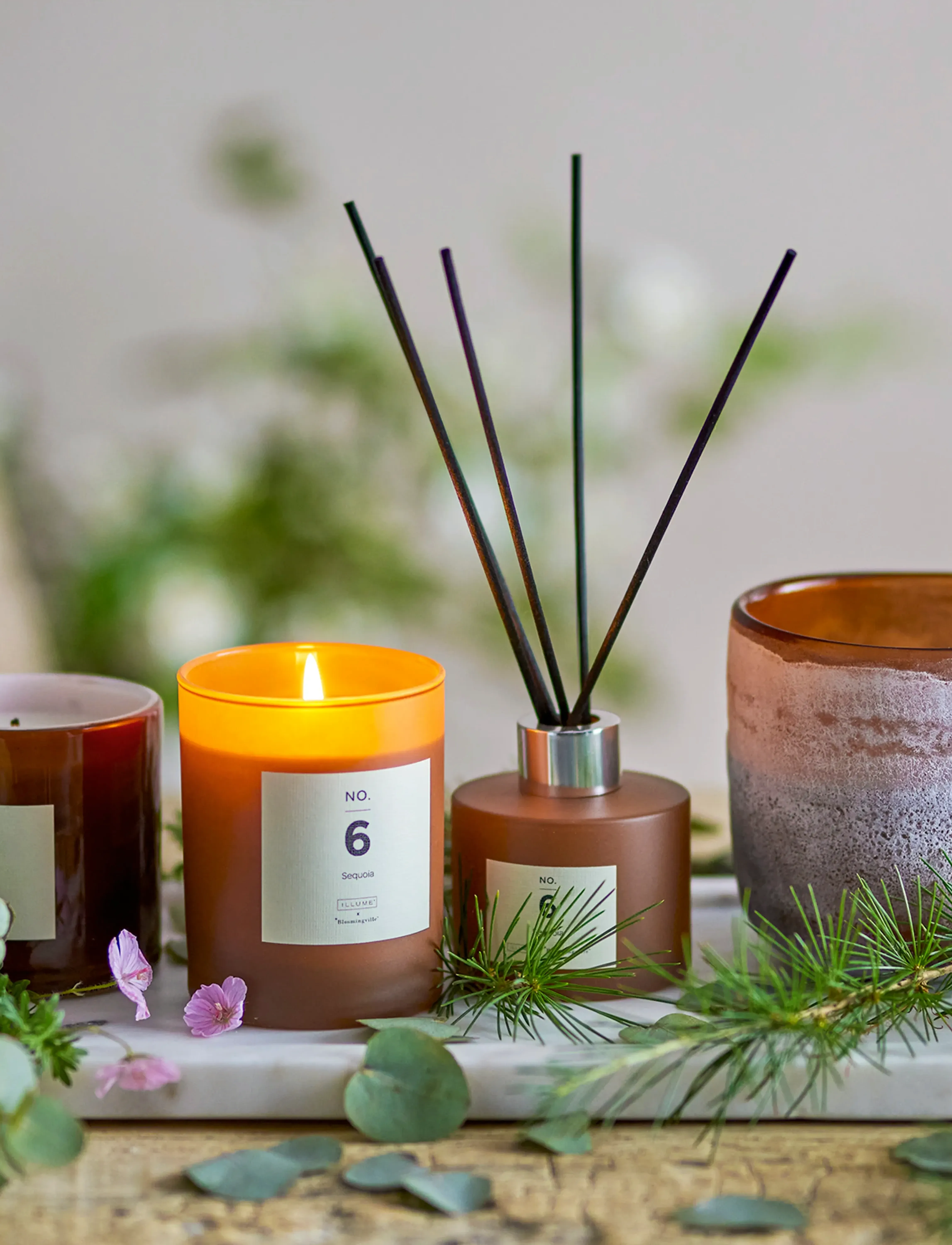 Bloomingville - NO.6-Sequoia Scent Candle - shop by price - brown - 4