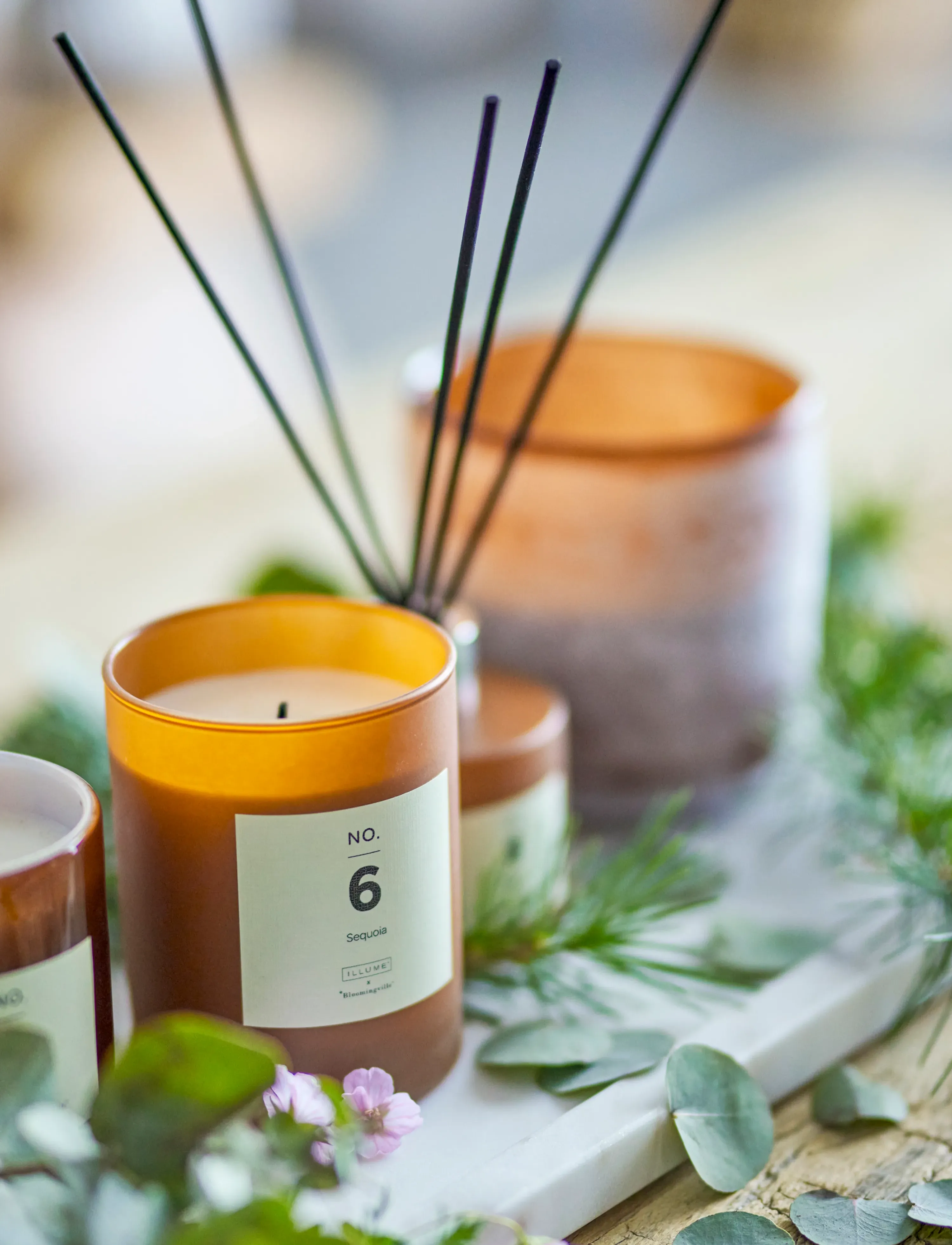 Bloomingville - NO.6-Sequoia Scent Candle - nach preis einkaufen - brown - 5
