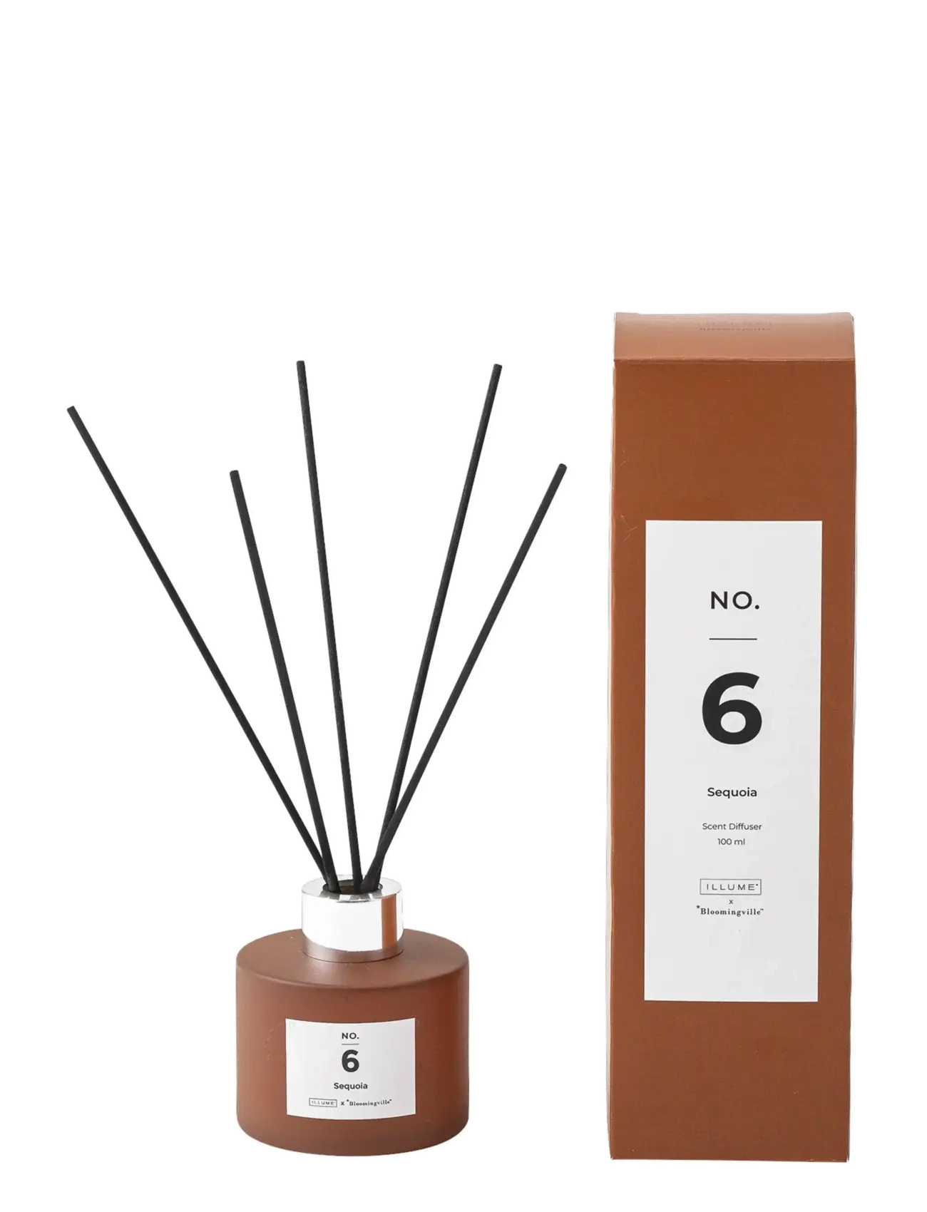 Bloomingville No.6-Sequoia Scent Diffuser, Duftdiffuser, Brun, Str: 10 CL