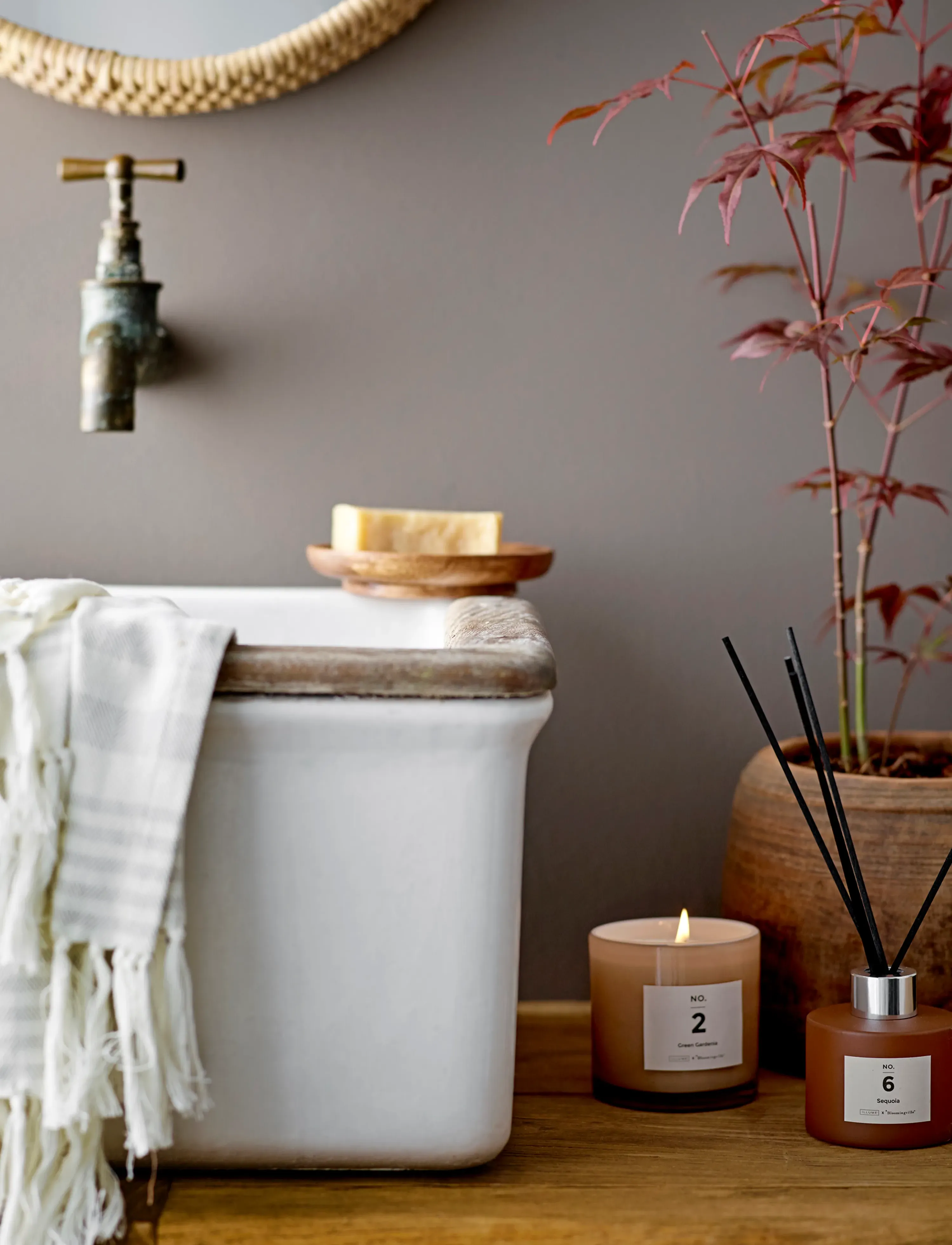 Bloomingville No.6-Sequoia Scent Diffuser, 10 CL, Home, Braun - Fragrance Diffusers, Homeware