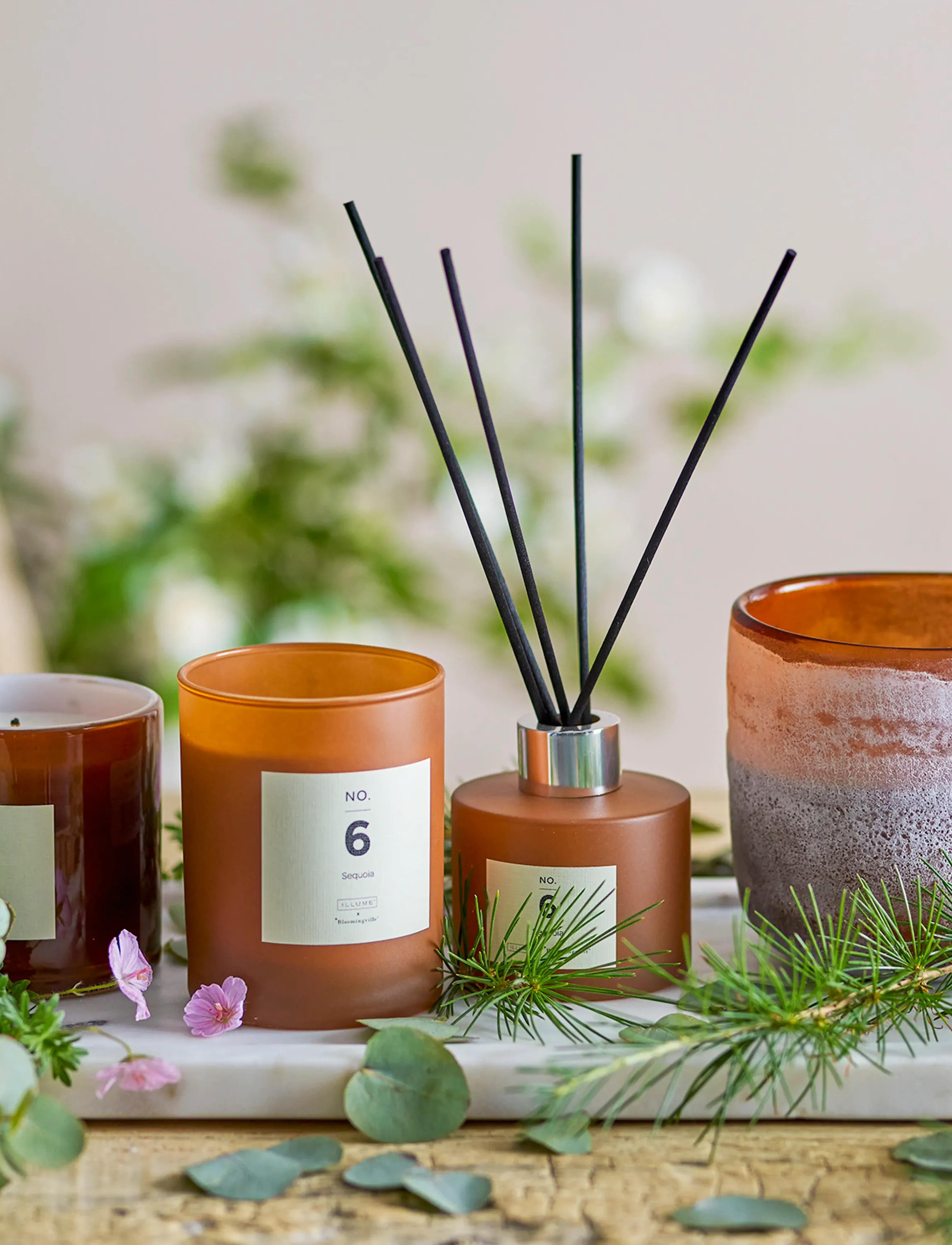 Bloomingville - NO.6-Sequoia Scent Diffuser - fragrance diffusers - brown - 5