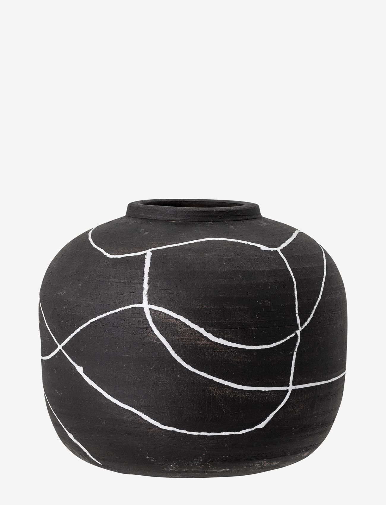 Bloomingville Niza Vase, Sort, Terrakotta, Vases, Sort, Str: ONE SIZE