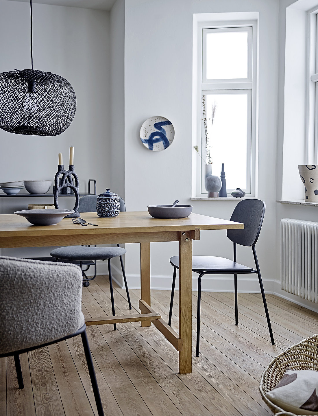 Bloomingville - Ozcar Wall Decor - dekoratiivsed vaagnad - blue - 3