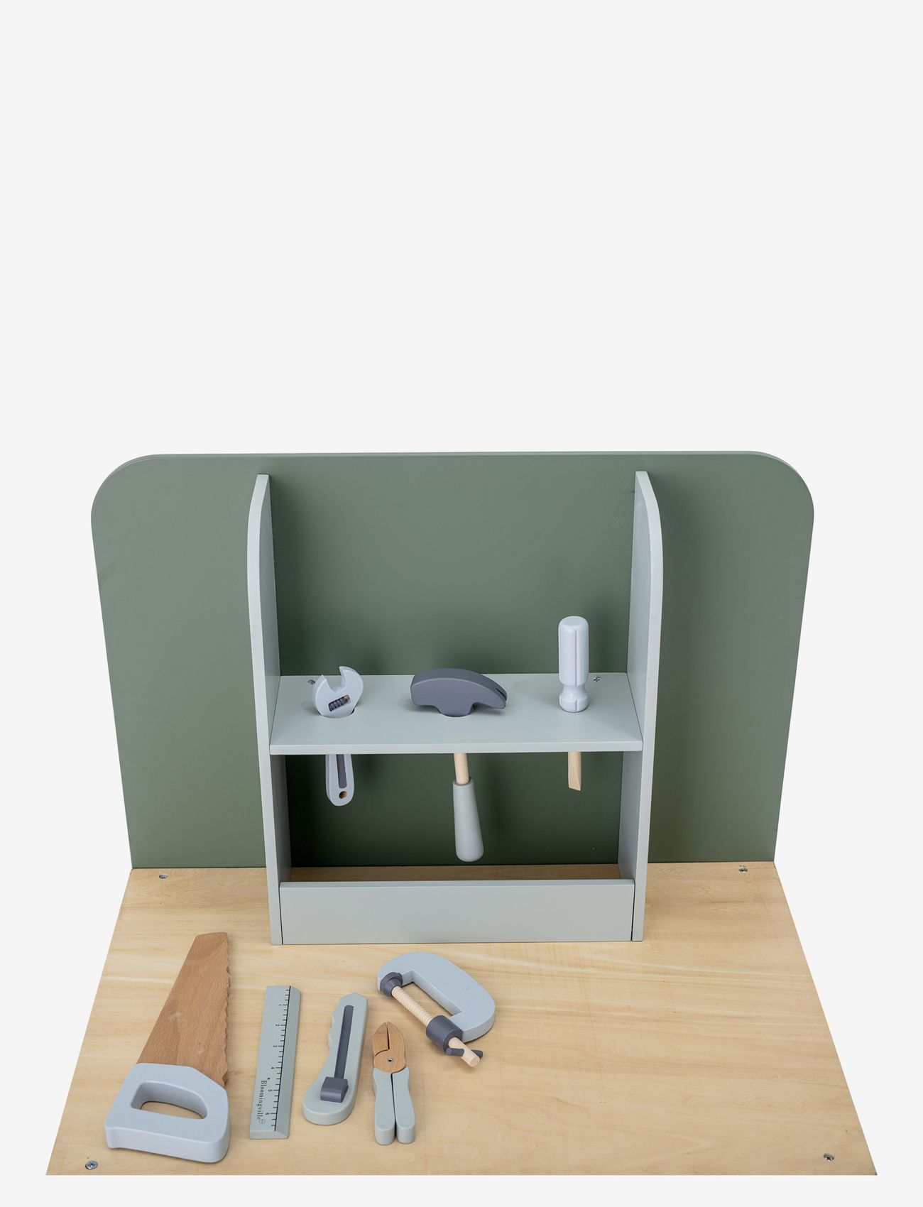 Bloomingville - Bubba Toy Workshop, Green, MDF - mänguasjade tööriistad - green - 4