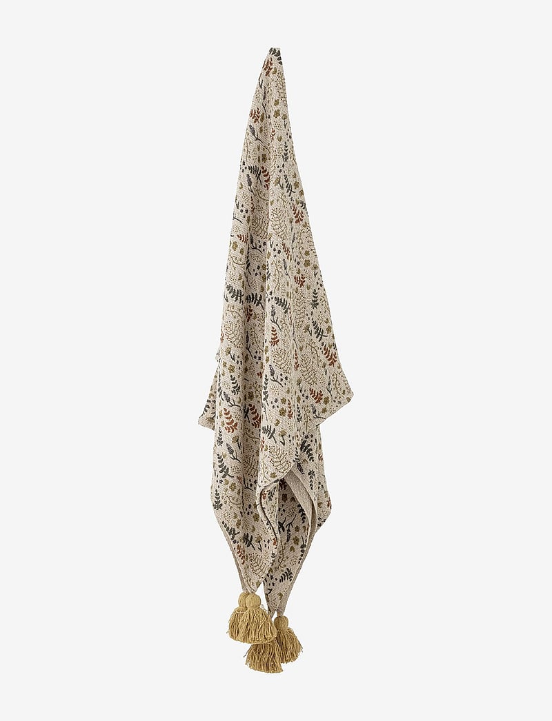 Bloomingville - Filipa Throw, Yellow, Recycled - decken - yellow - 2