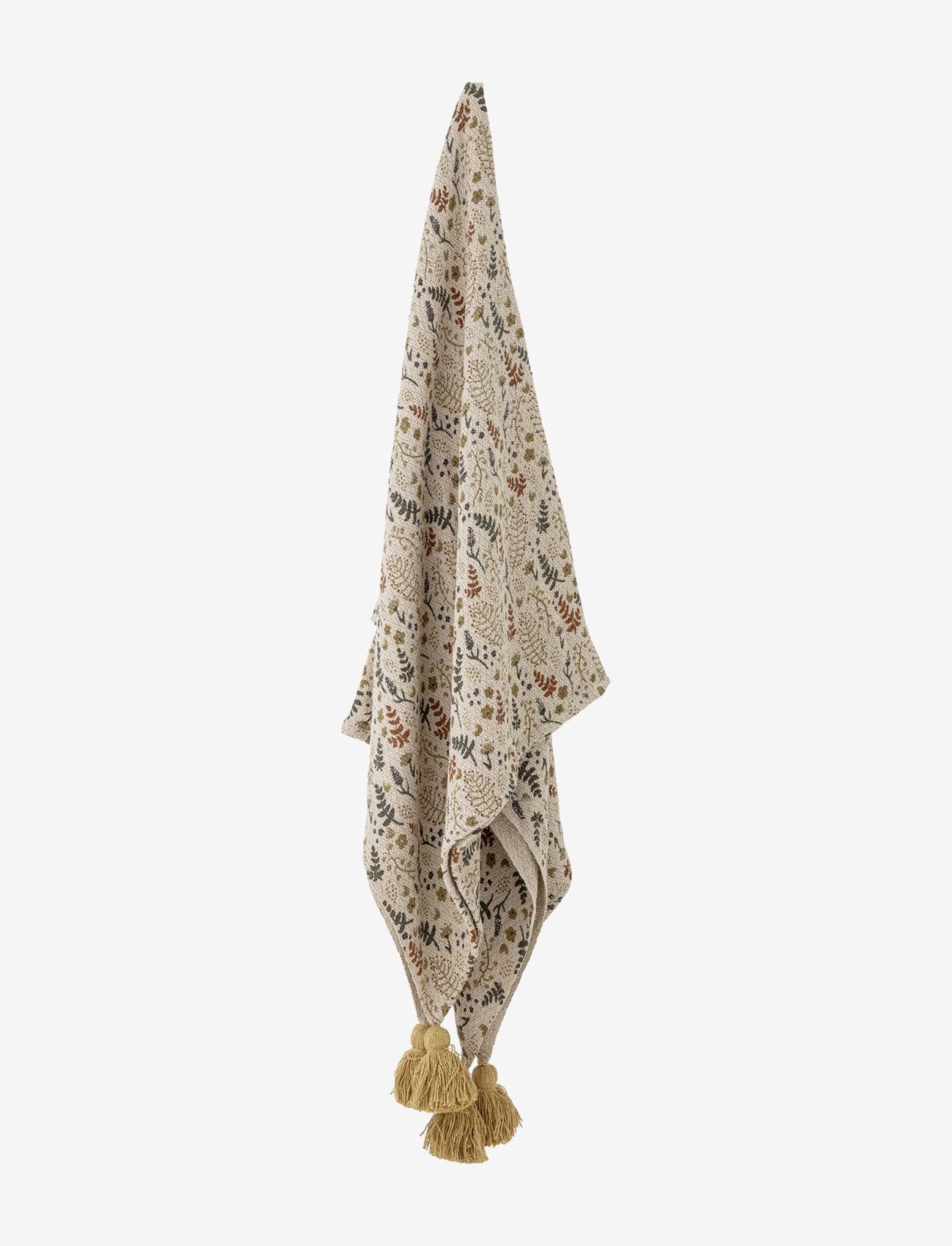 Bloomingville - Filipa Throw, Yellow, Recycled - blankets - yellow - 2