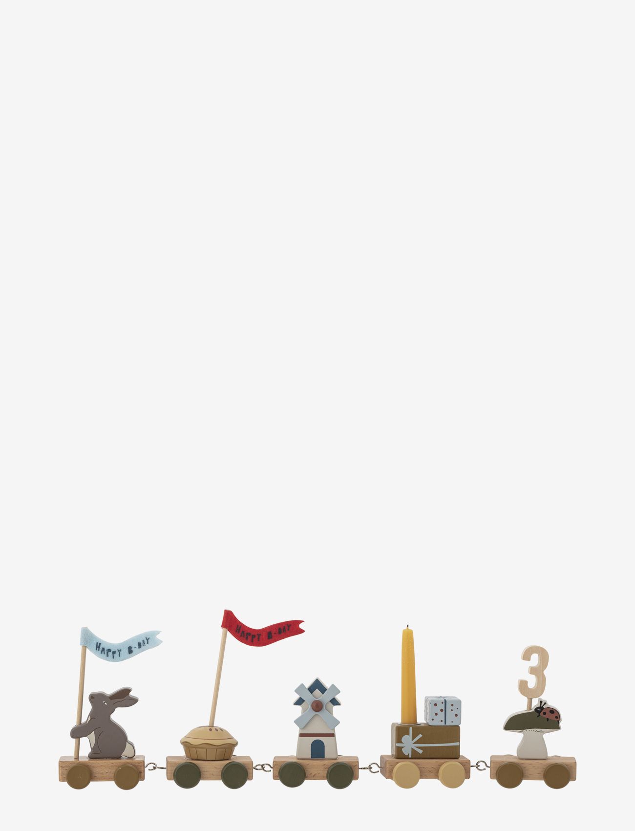 Bloomingville - Alfi Birthday Decoration - festartiklar - brown - 2