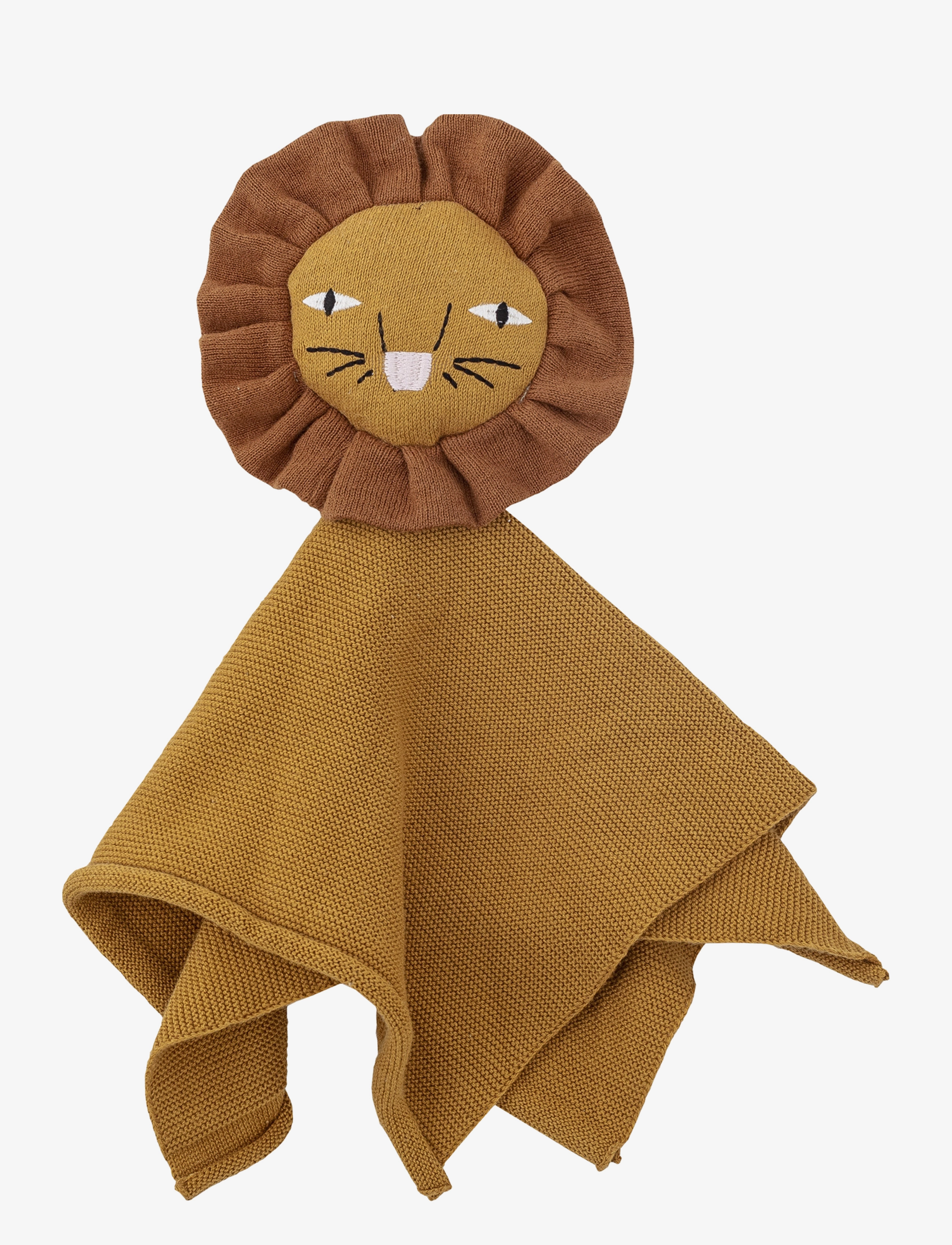 Bloomingville Elvin Comfort Blanket, Brown, Cotton - Kaisutekid - BROWN / brown