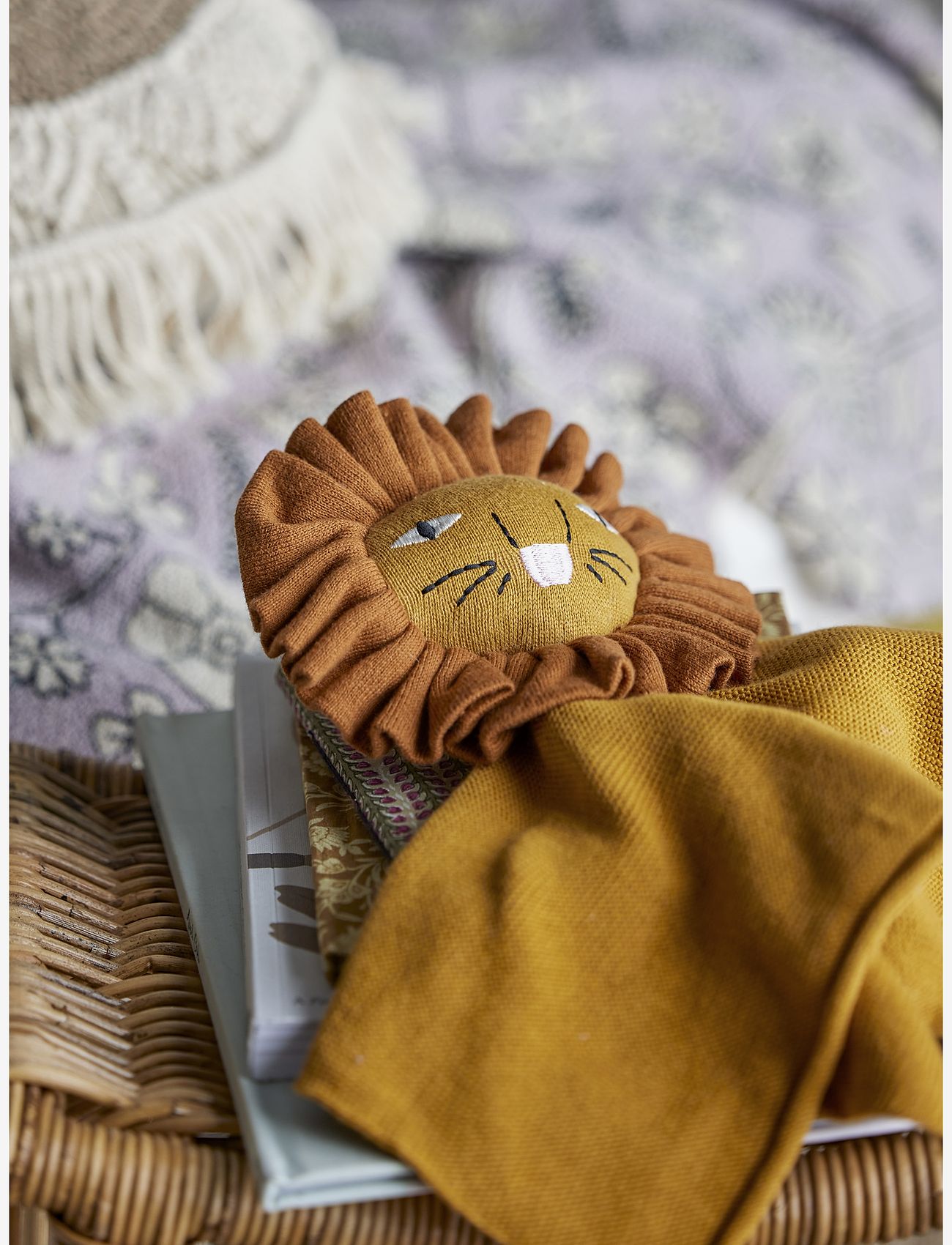 Bloomingville - Elvin Comfort Blanket, Brown, Cotton - hjúfrunarteppi - brown - 2