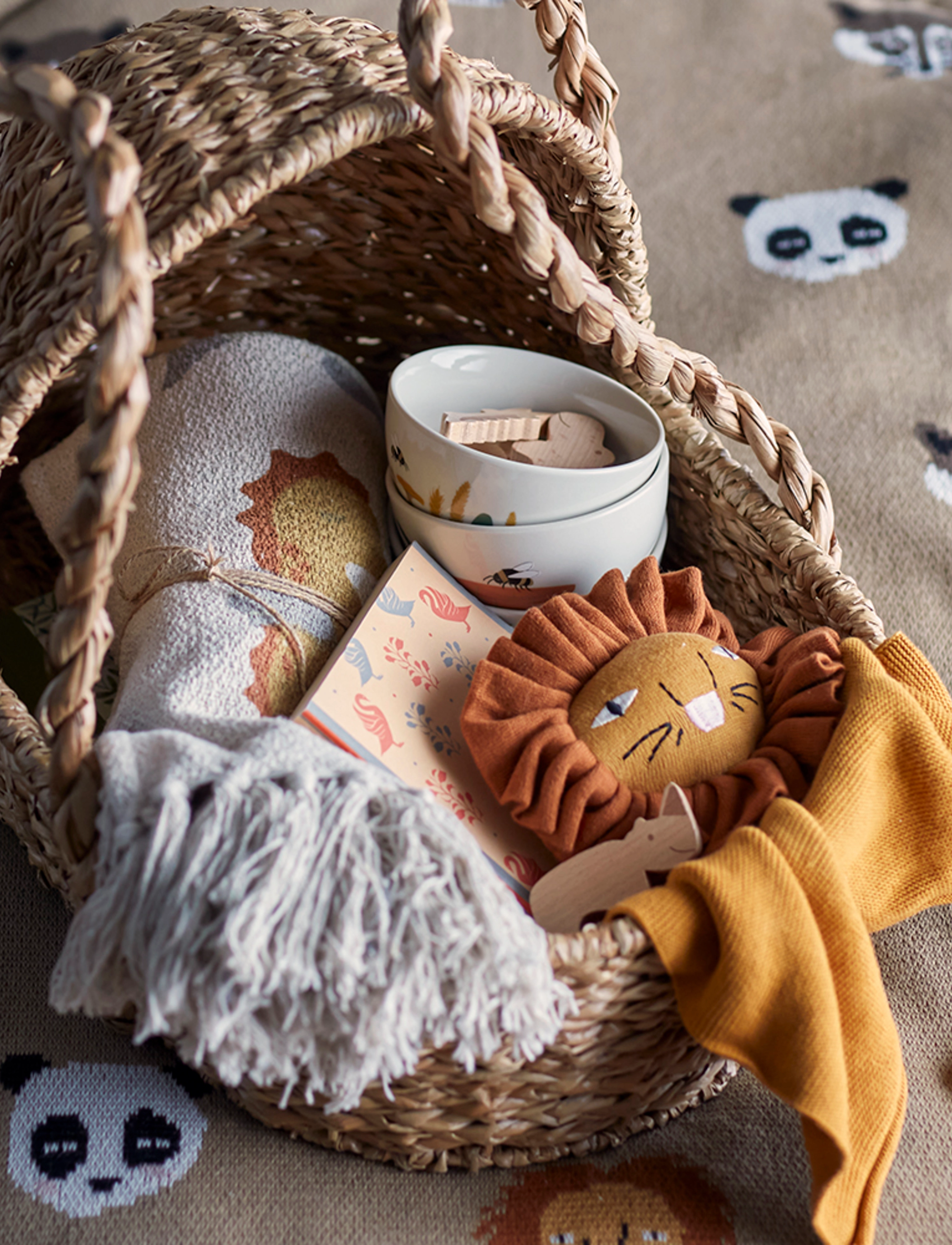 Bloomingville Elvin Comfort Blanket, Brown, Cotton, 35X35 cm, Brown, Babysøvn > Nusseklude, Børn