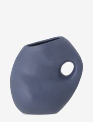 Bloomingville - Asya Vase, Blå, Stentøj - store vaser - blue - 0