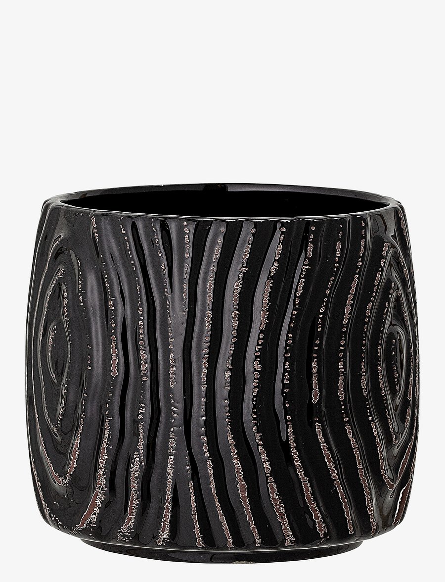 Bloomingville - Atena Flowerpot - blumentöpfe - black - 1