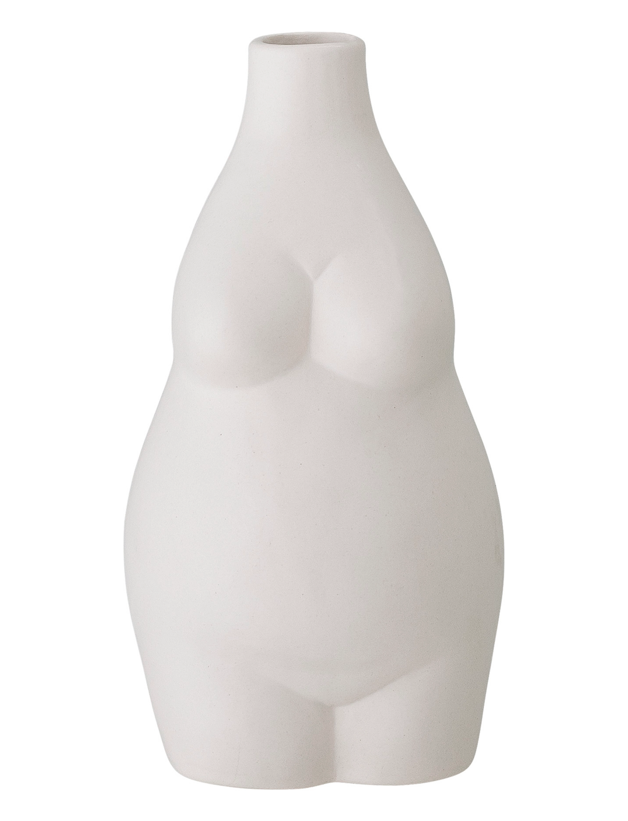 BLOOMINGVILLE Elora Vase, Hvid, Stentøj Weiß - H18CM - Unisex