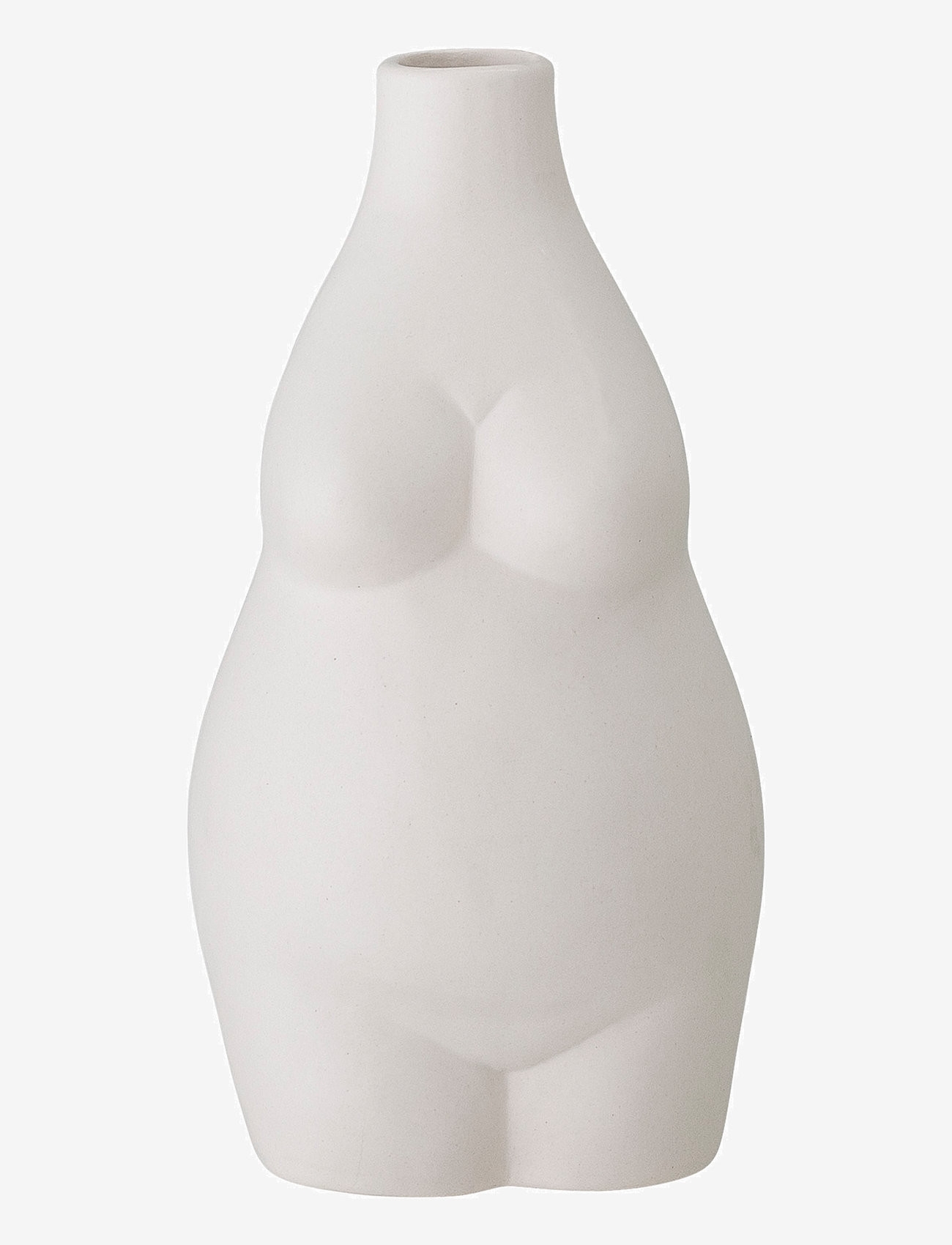 Bloomingville - Elora Vase, Hvid, Stentøj - vases - white - 1