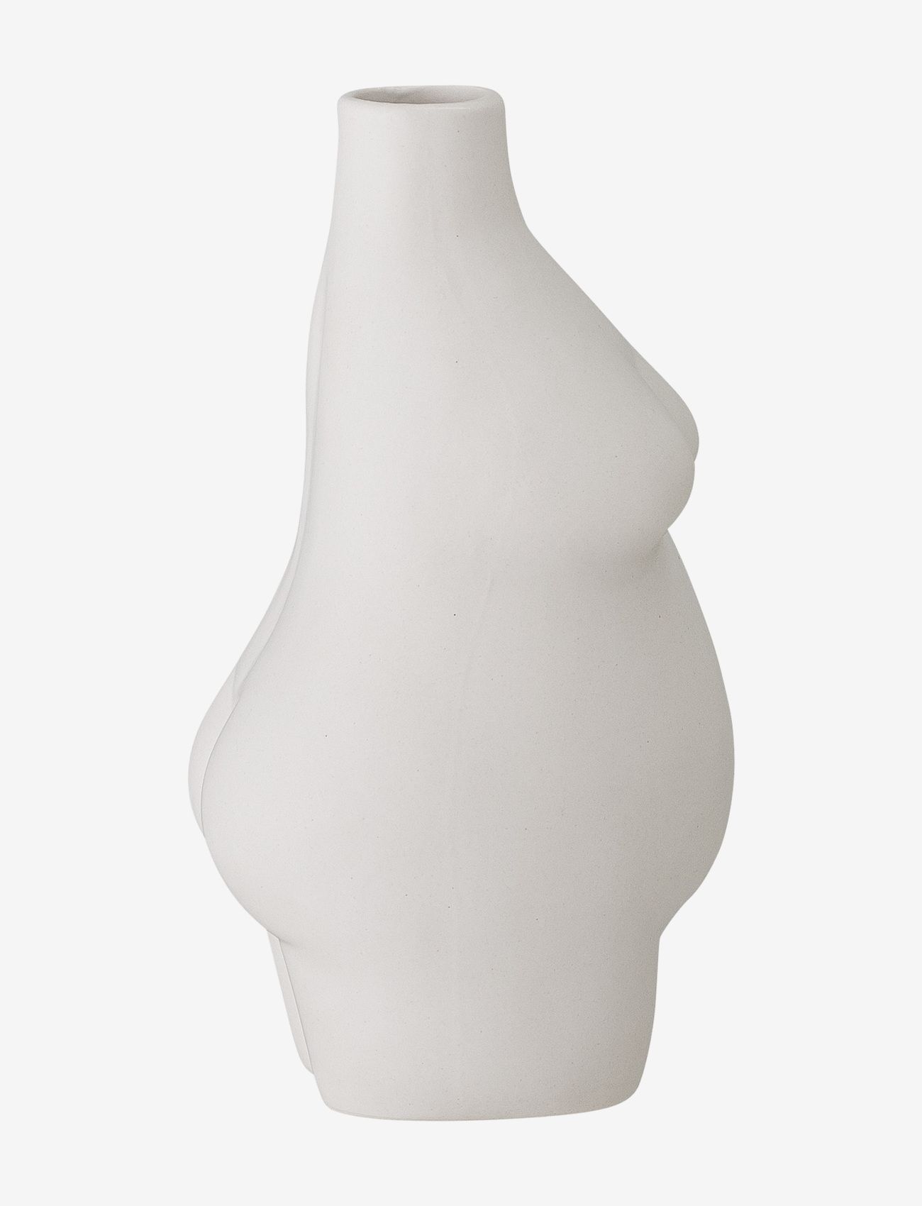 Bloomingville - Elora Vase, Hvid, Stentøj - store vaser - white - 1
