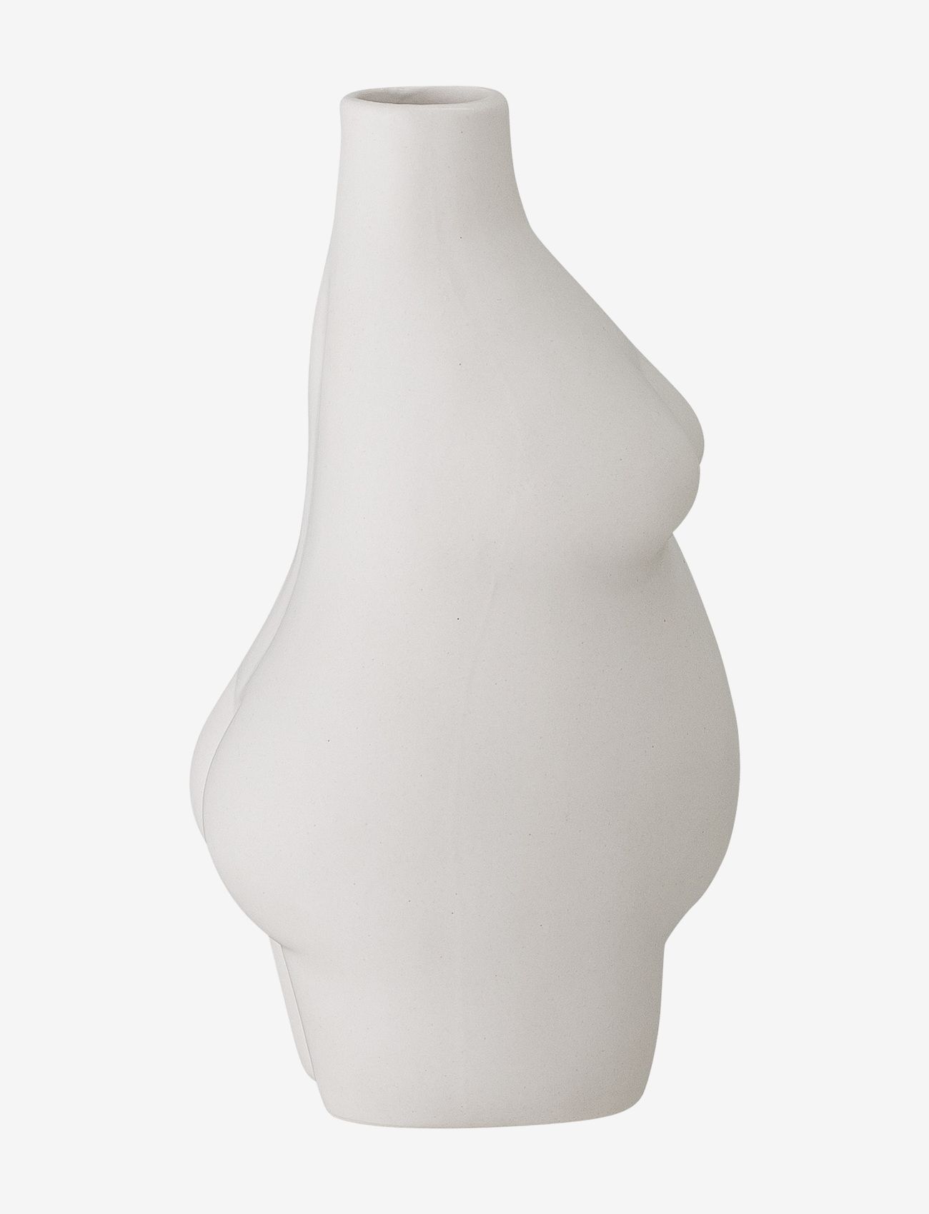 Bloomingville - Elora Vase, Hvid, Stentøj - laveste priser - white - 1