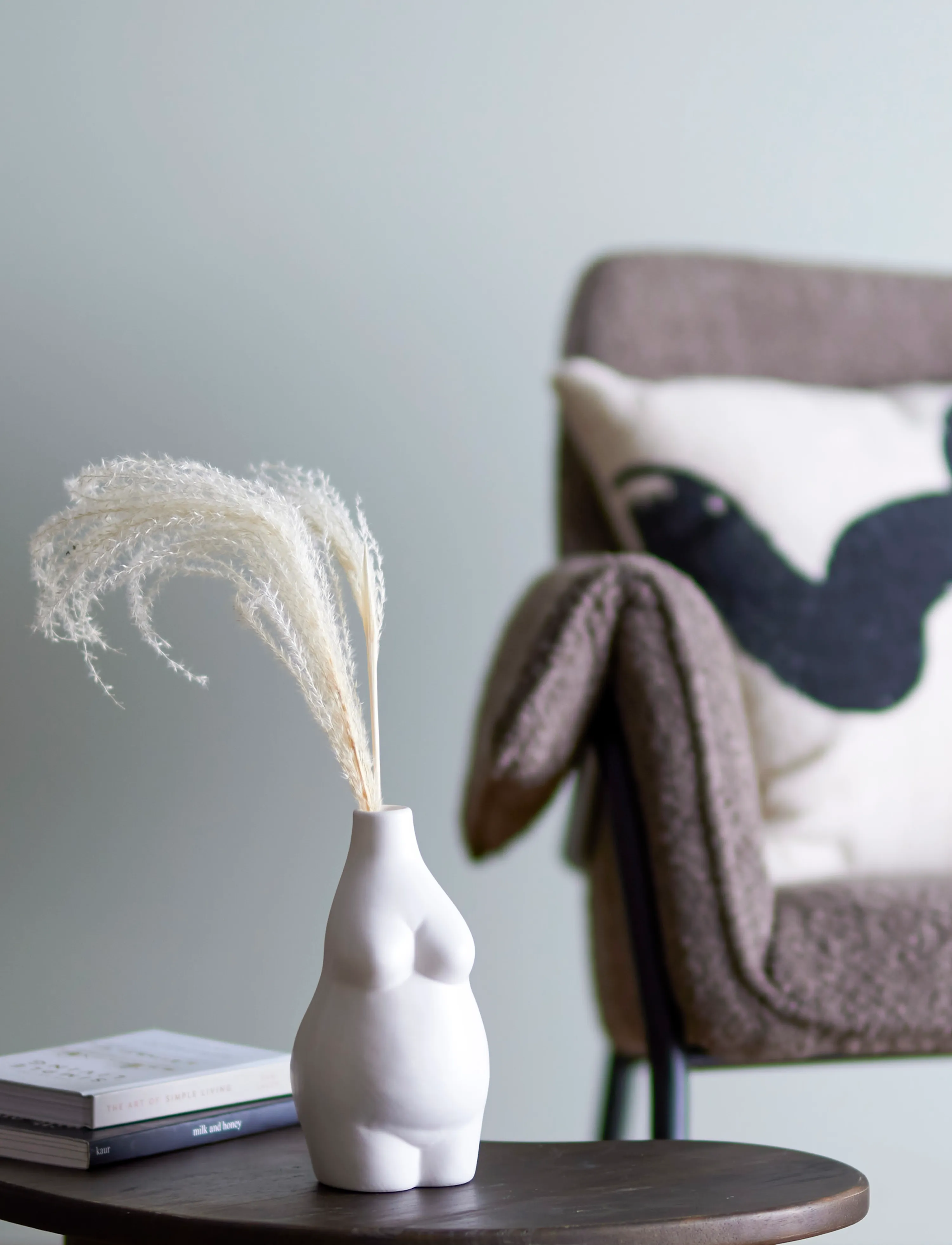 Bloomingville - Elora Vase, Hvid, Stentøj - laveste priser - white - 4