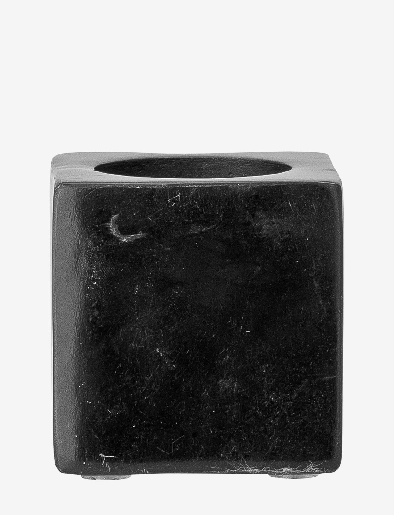 Bloomingville Estel Fyrfadsstage, Sort, Fedtsten, One Size, Candlesticks & Lanterns, Schwarz - Tealight Holders, Homeware