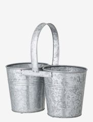 Bloomingville - Jessy Flowerpot  Galvanized iron - birthday gifts - grey - 1