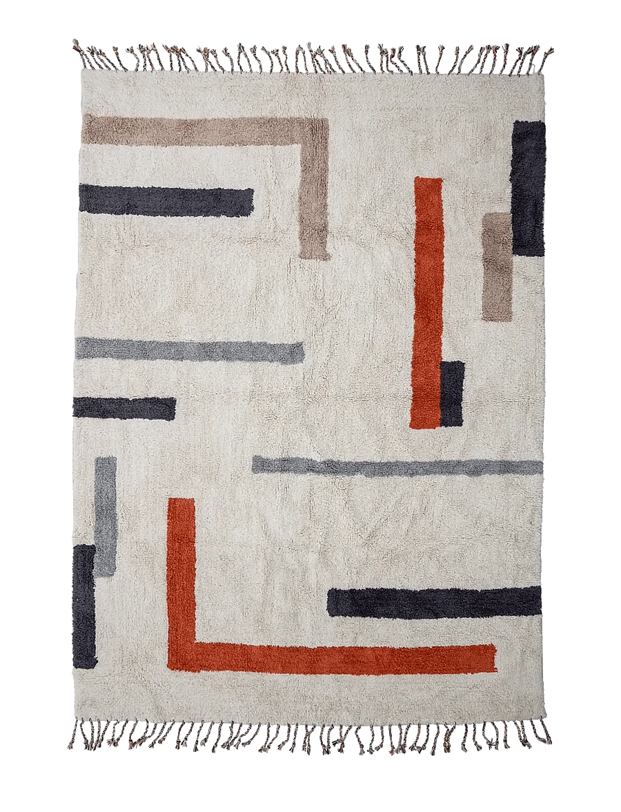 Bloomingville - Jue Rug - baumwollteppiche & flickenteppich - cream - 0