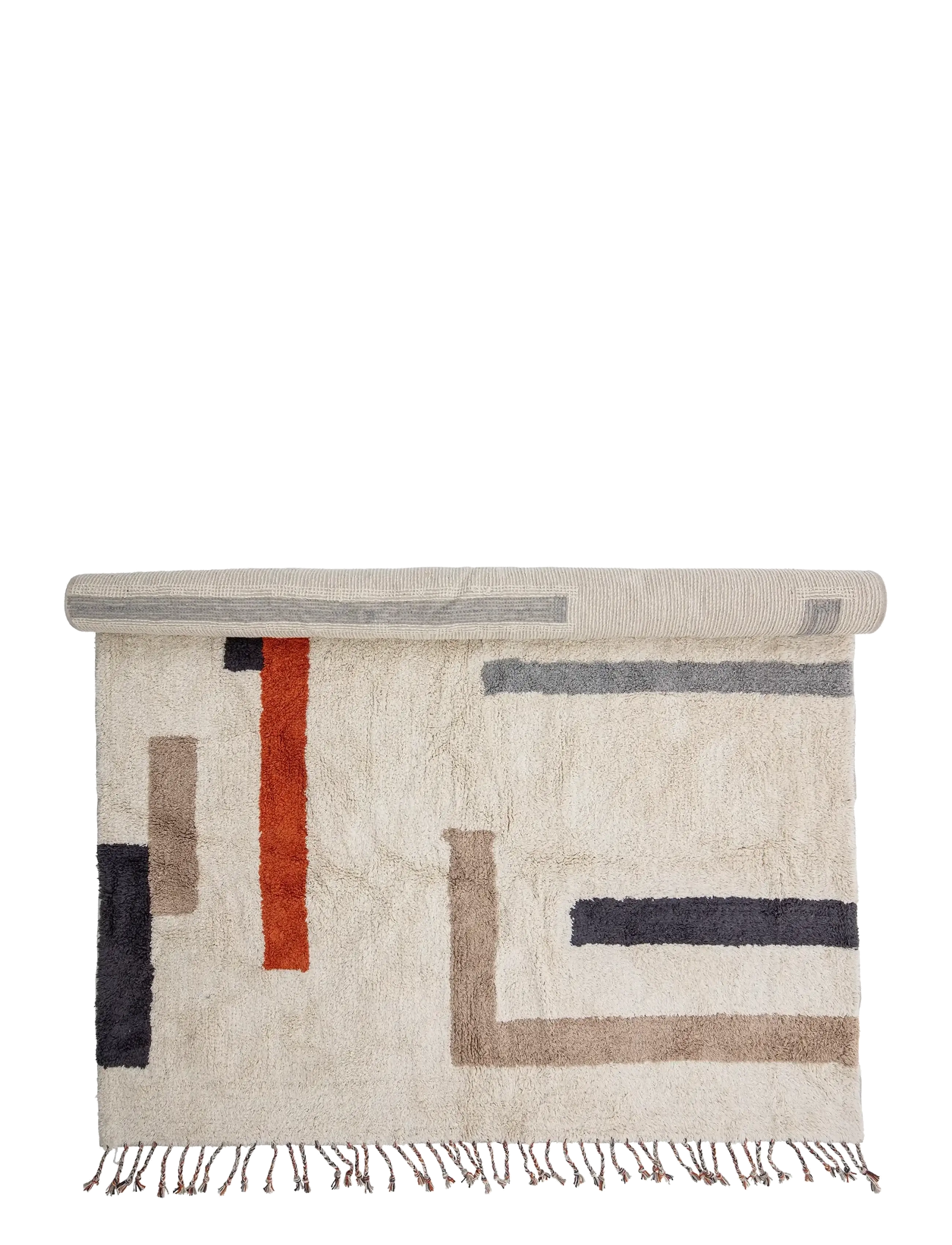 Bloomingville - Jue Rug - bomullsmattor & trasmattor - cream - 1