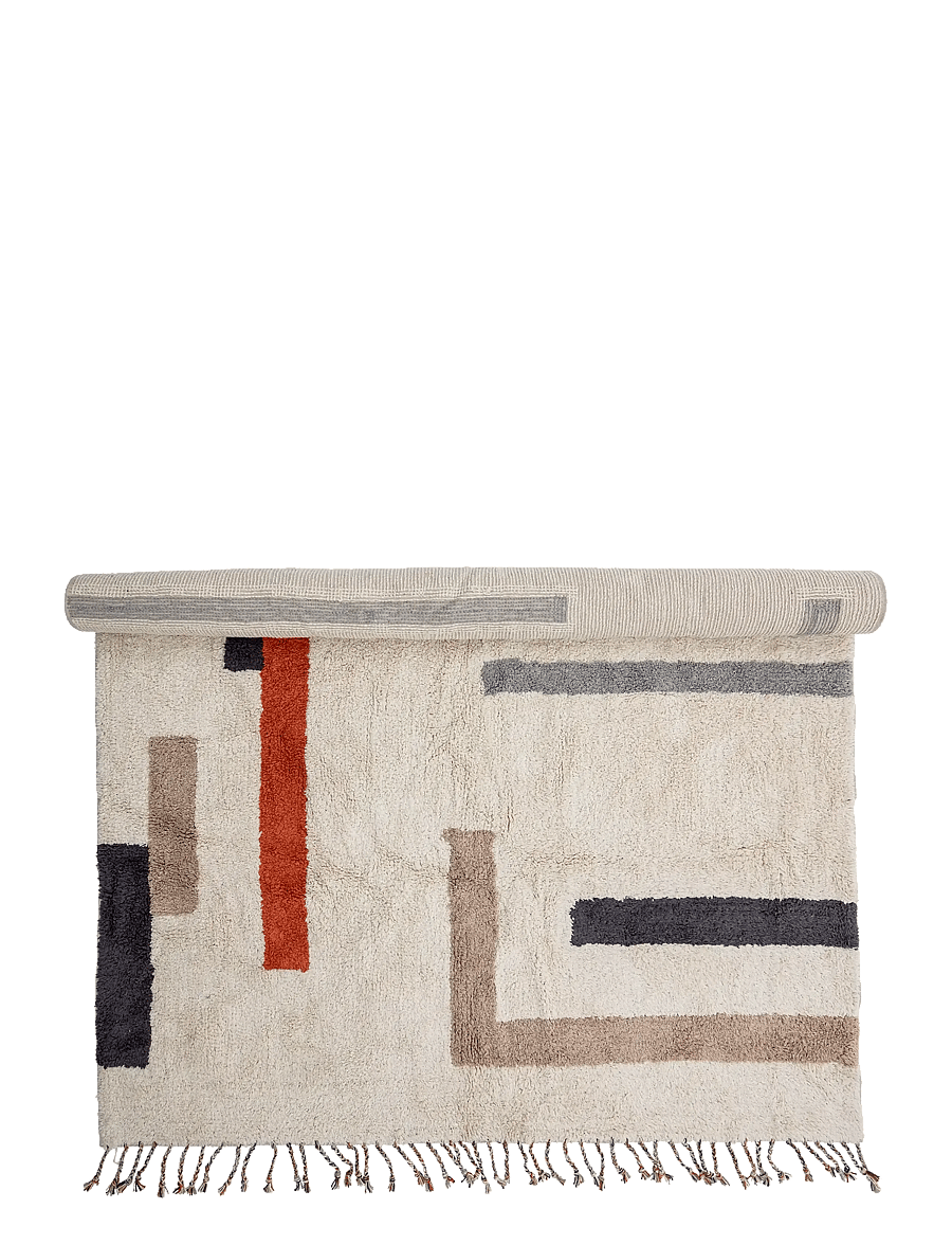 Bloomingville - Jue Rug - baumwollteppiche & flickenteppich - cream - 1