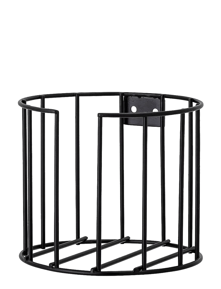 Bloomingville - Klemens Toilet Roll Holder - riputuskonksud ja nagid - black - 0
