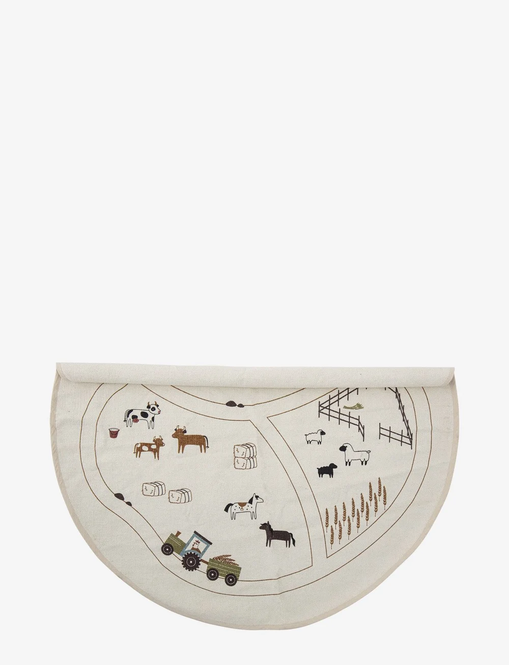 Bloomingville - Thune Rug - runda mattor - nature - 0